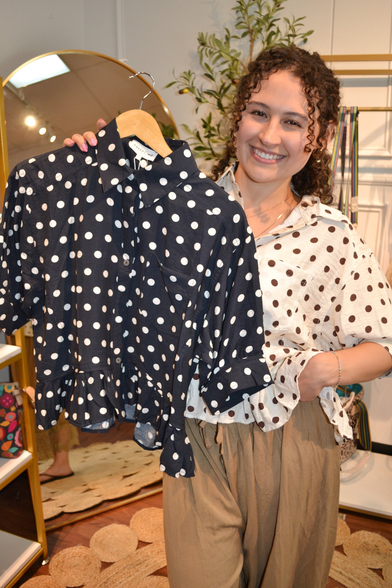 Dot About It Blouse By Entro