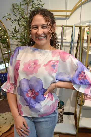 Blooming Daydream Floral Top By Entro