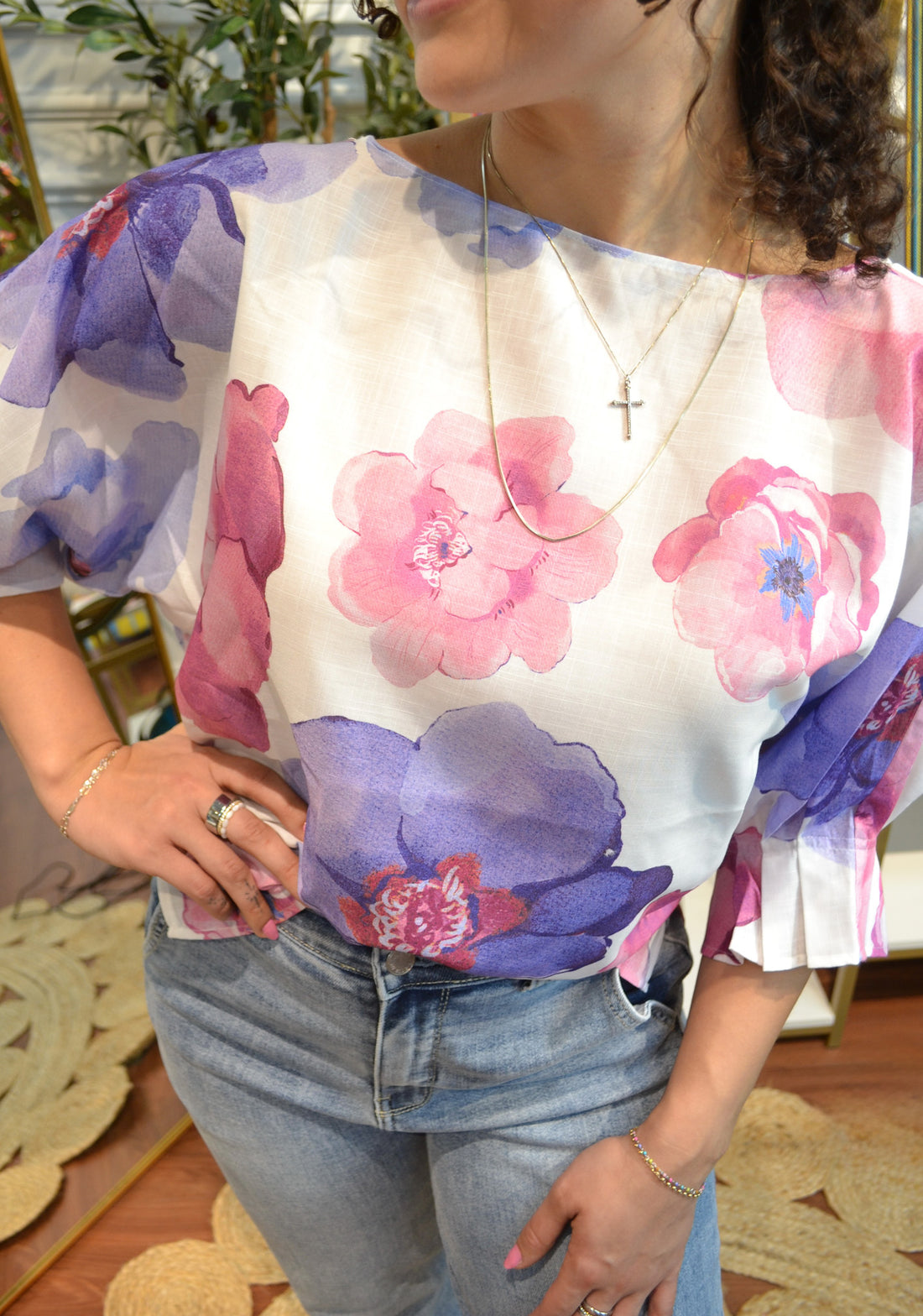 Blooming Daydream Floral Top By Entro