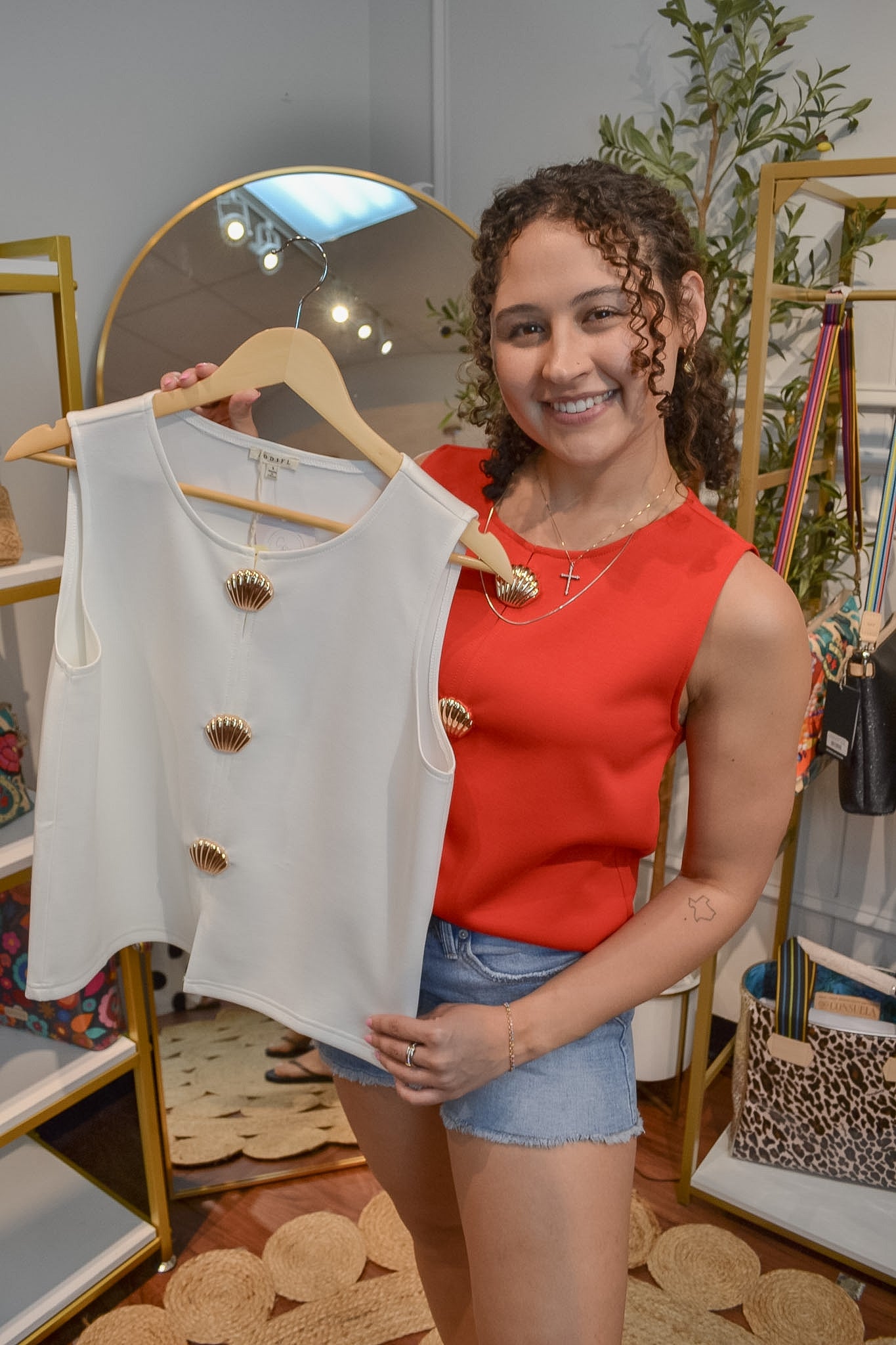Seaside Luxe Shell Tank By Jodifl