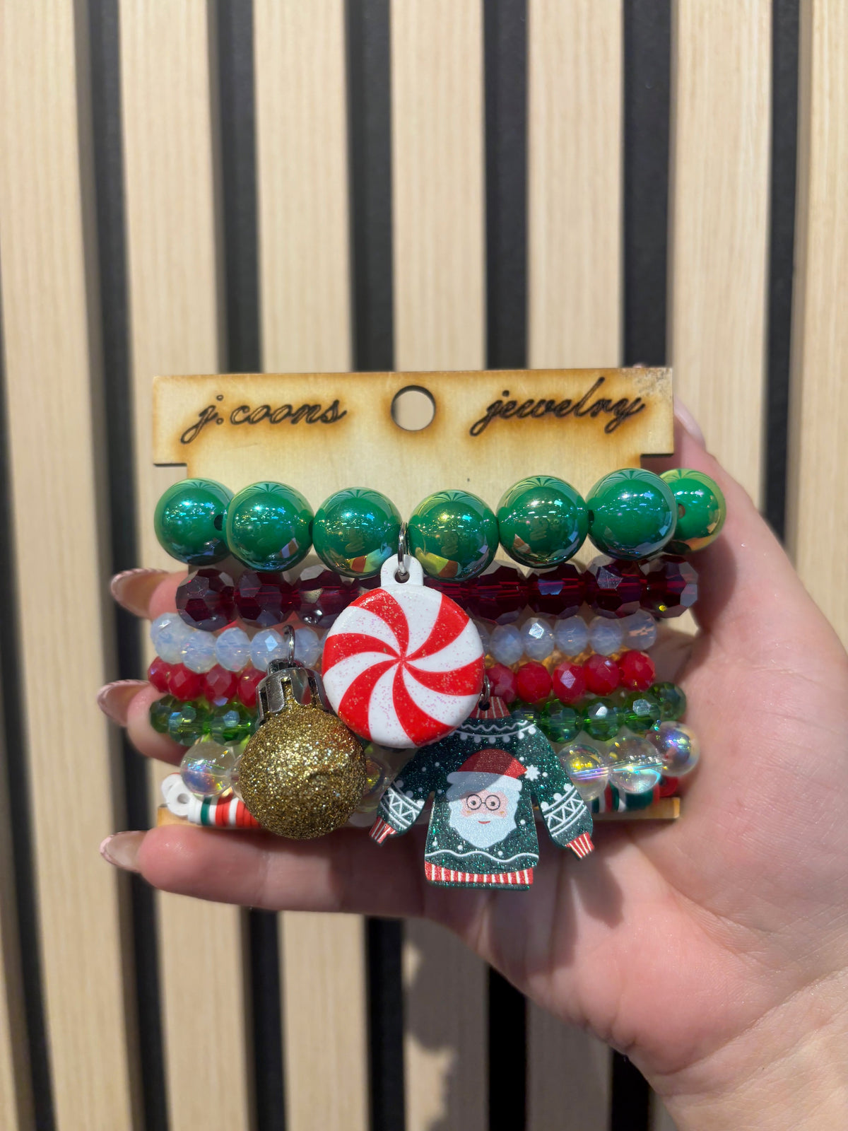 Santa's Sweet Treats Bracelet Stack