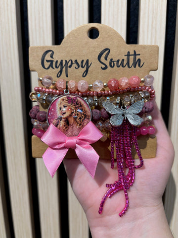 Gypsy South Dolly Pink Dreams Bracelet Stack