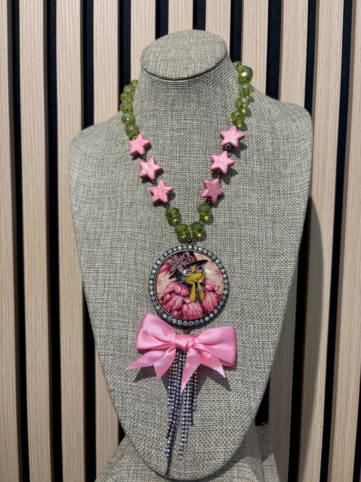 Gypsy South Pink Grinchmas Glam Necklace