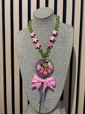 Gypsy South Pink Grinchmas Glam Necklace