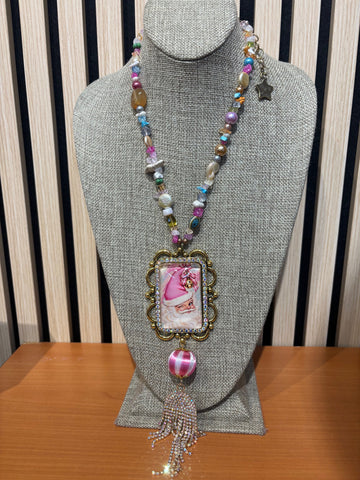 Gypsy South Santa's Pink Wonderland Necklace