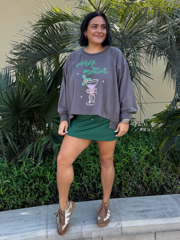 Mistletoe & Martinis Christmas Sweatshirt By Eesome