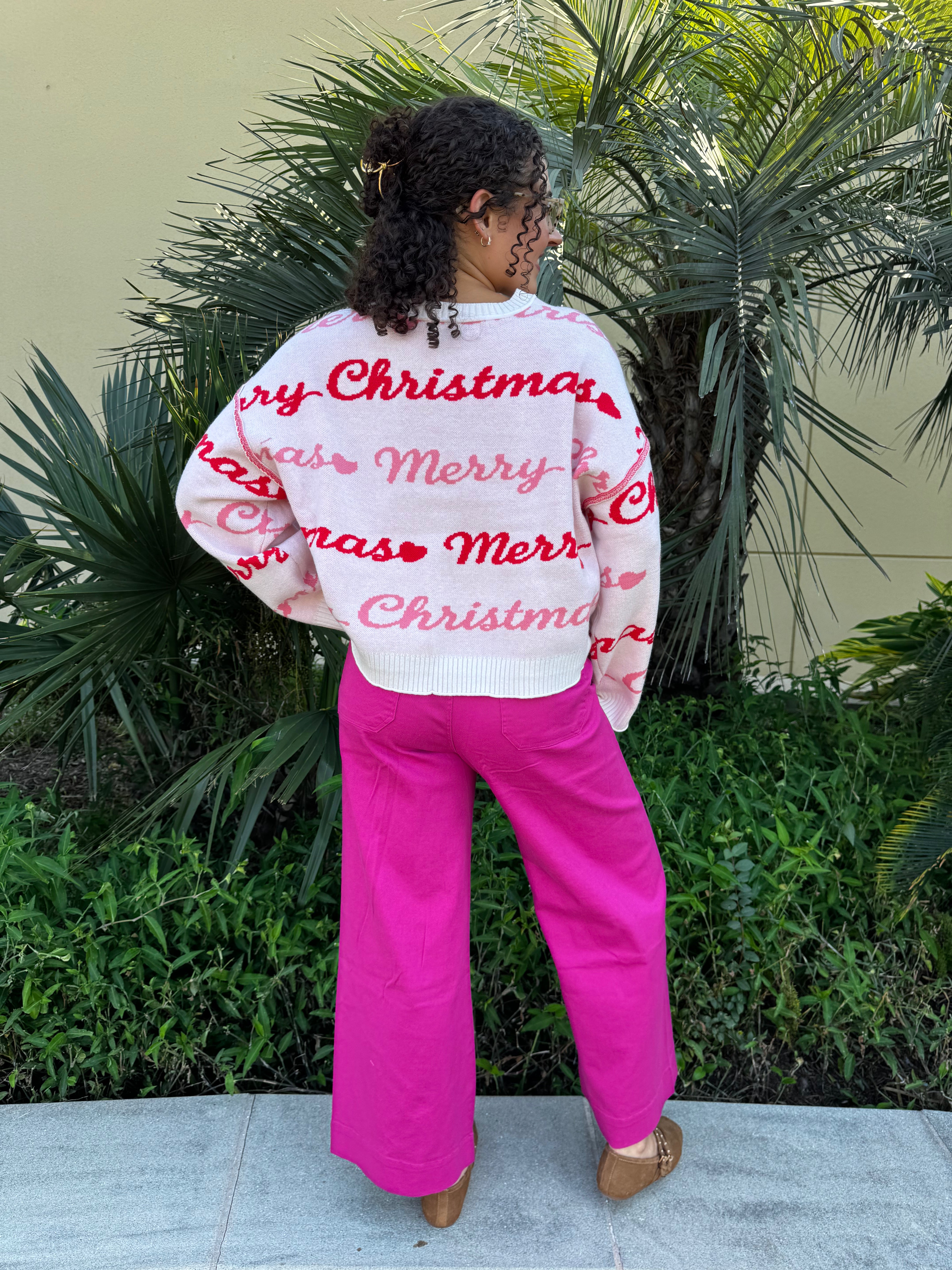 Merry Christmas Sweater By Peach Love