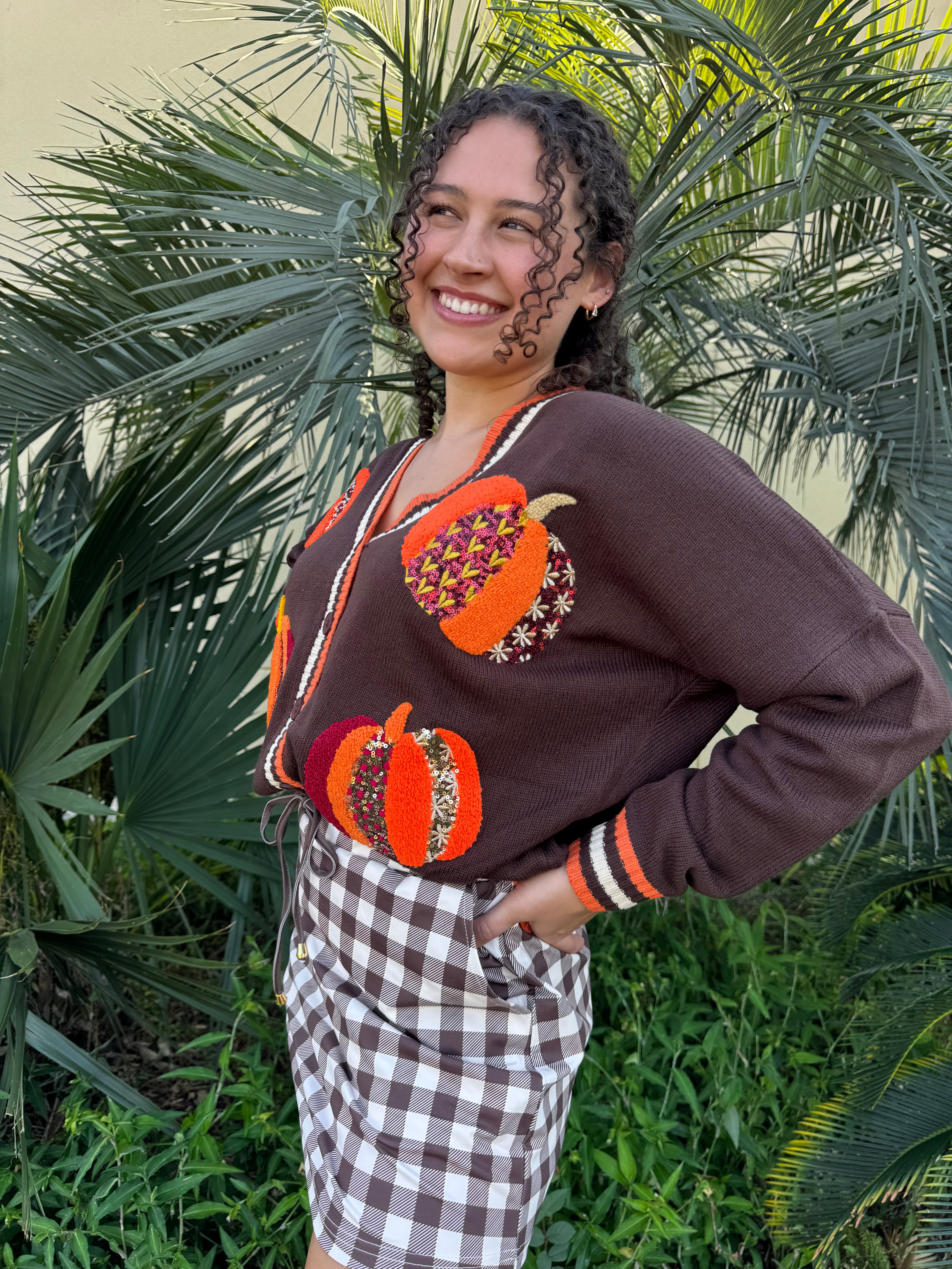 Pumpkin Patch Cardigan By Jess Lea