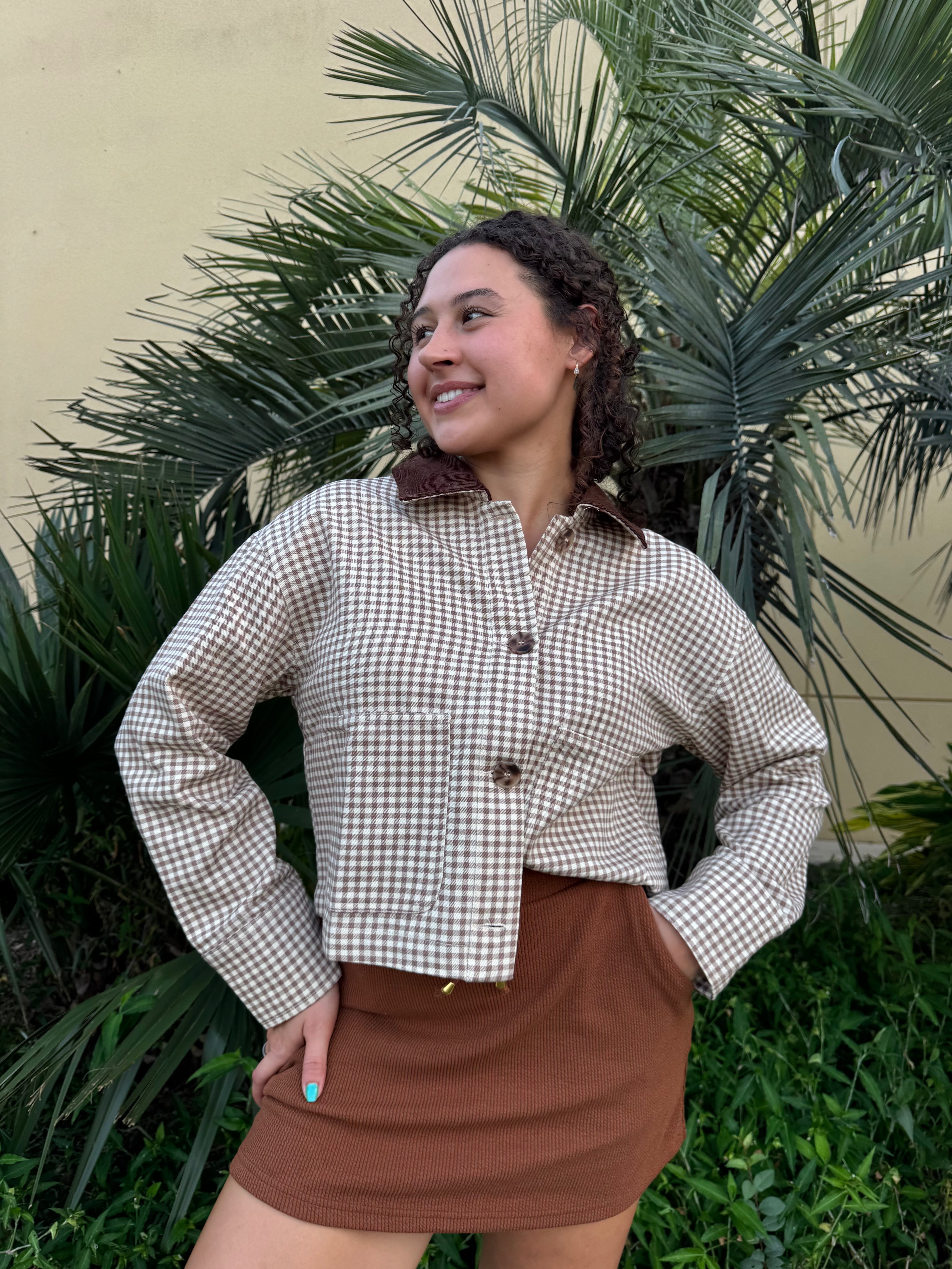 Harvest Lane Gingham Jacket By So Me