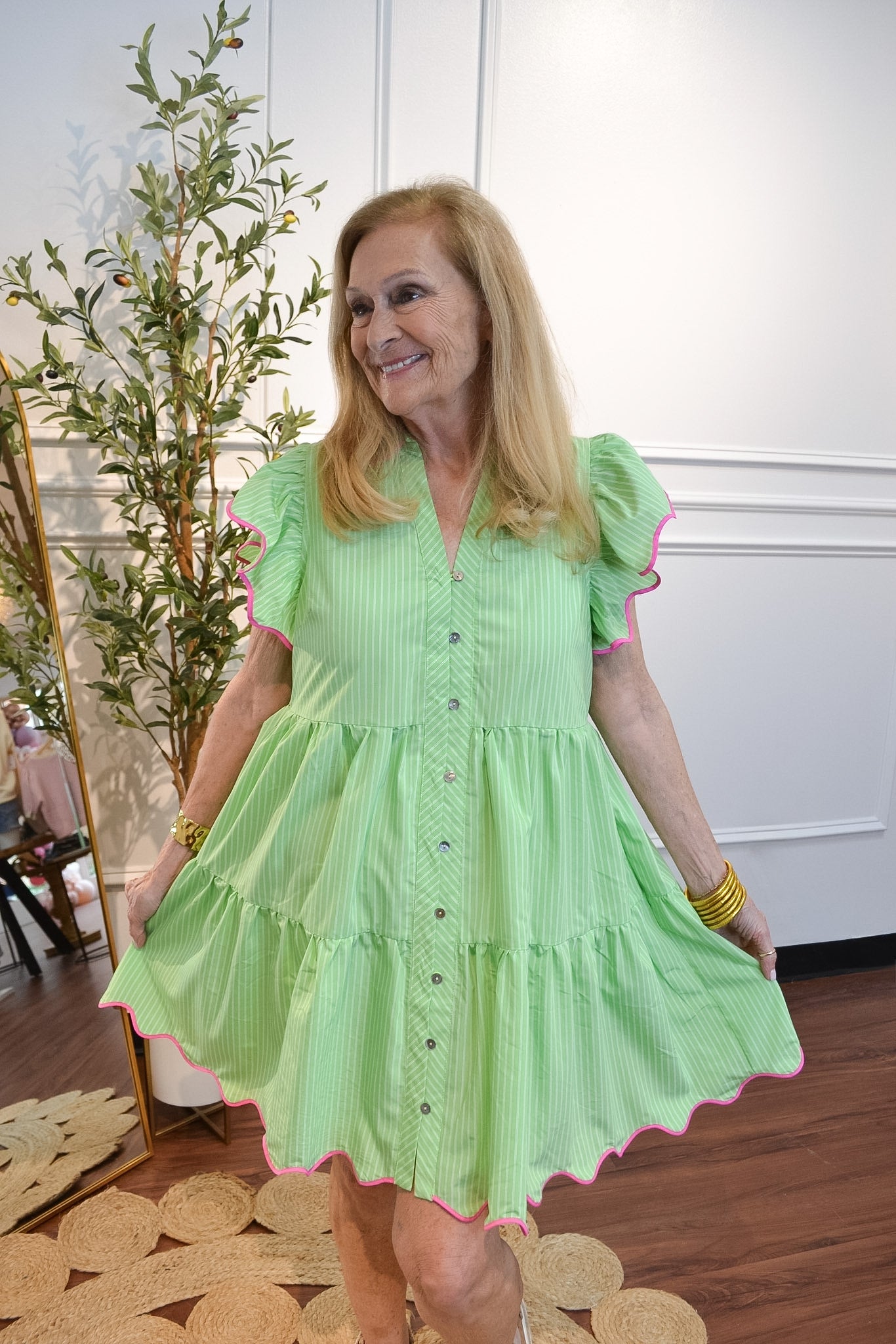 Key Lime Cutie Dress by Entro