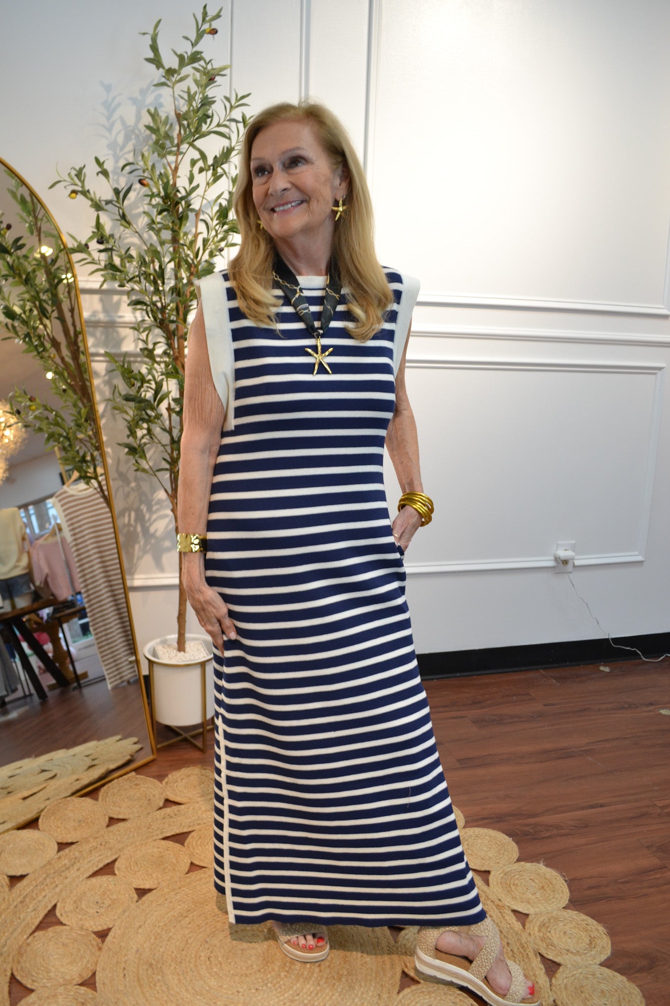 Harbor Breeze Maxi Dress By Entro