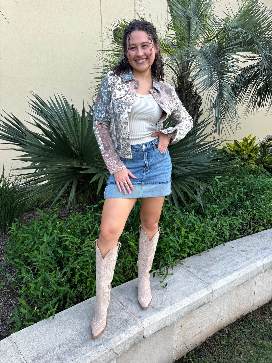Blue Jean Baby Cuffed Mini Skirt