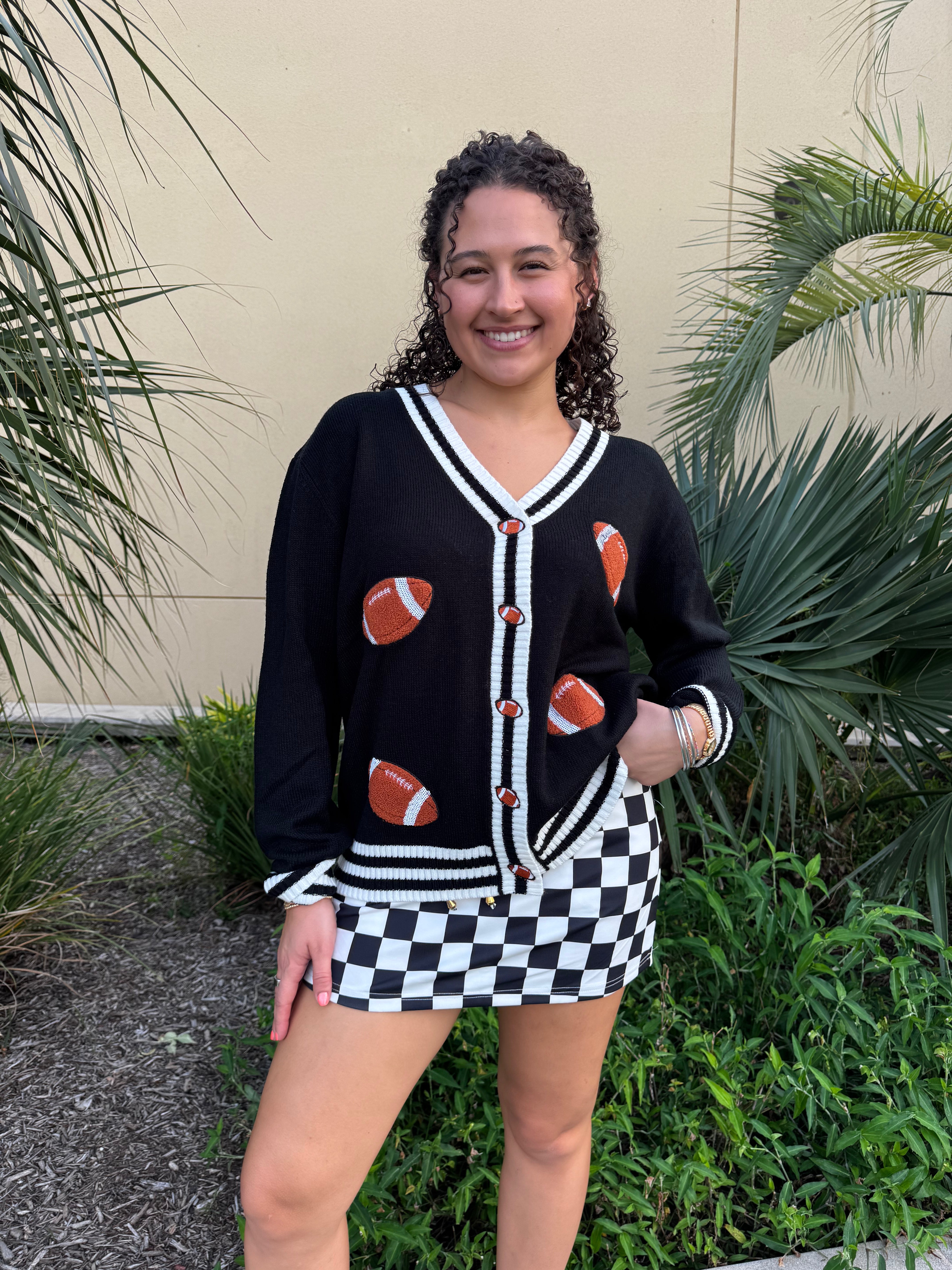 Checkerboard Checkered Skort