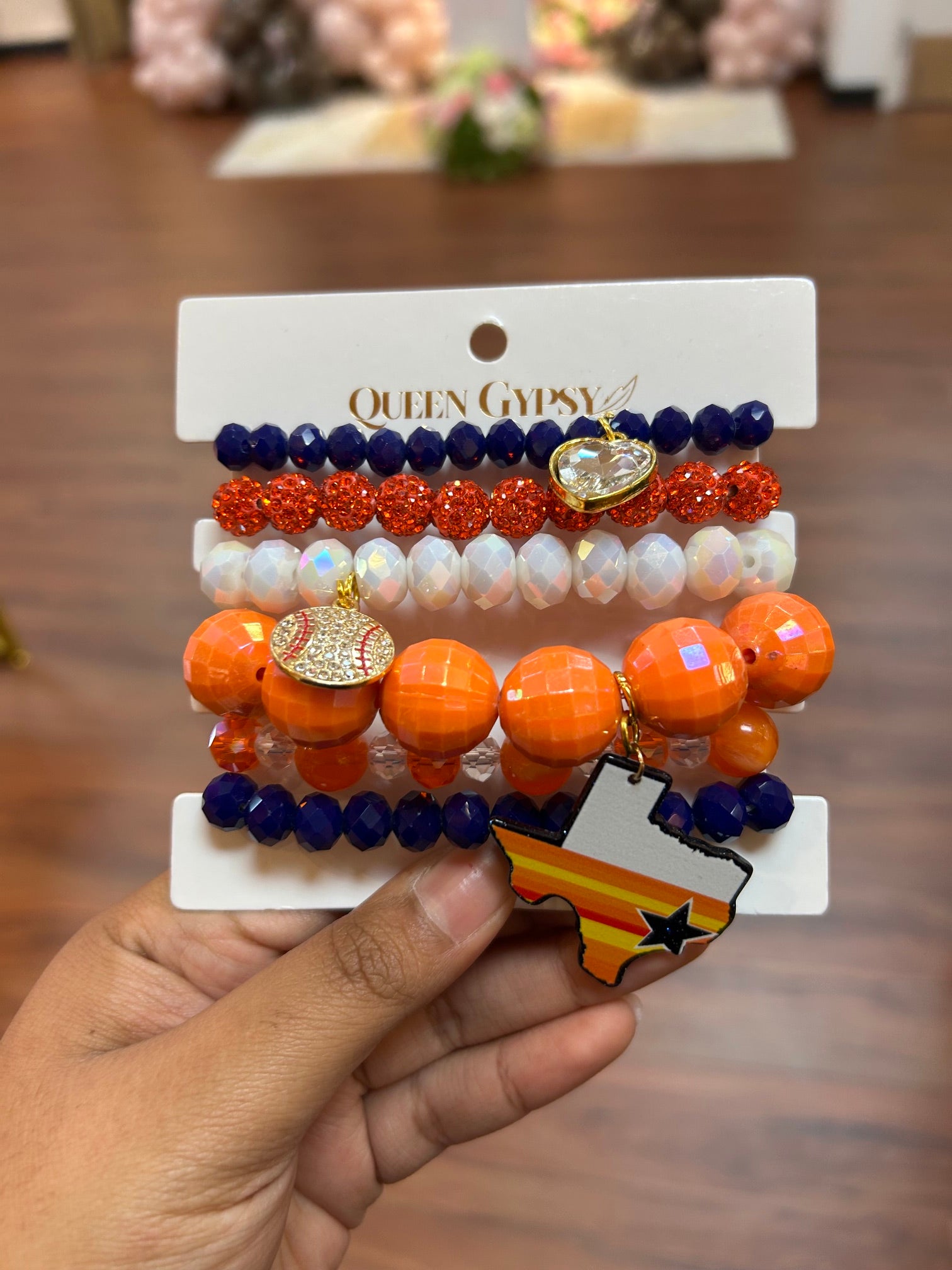 Texas Stros Stack Bracelet By Queen Gypsy