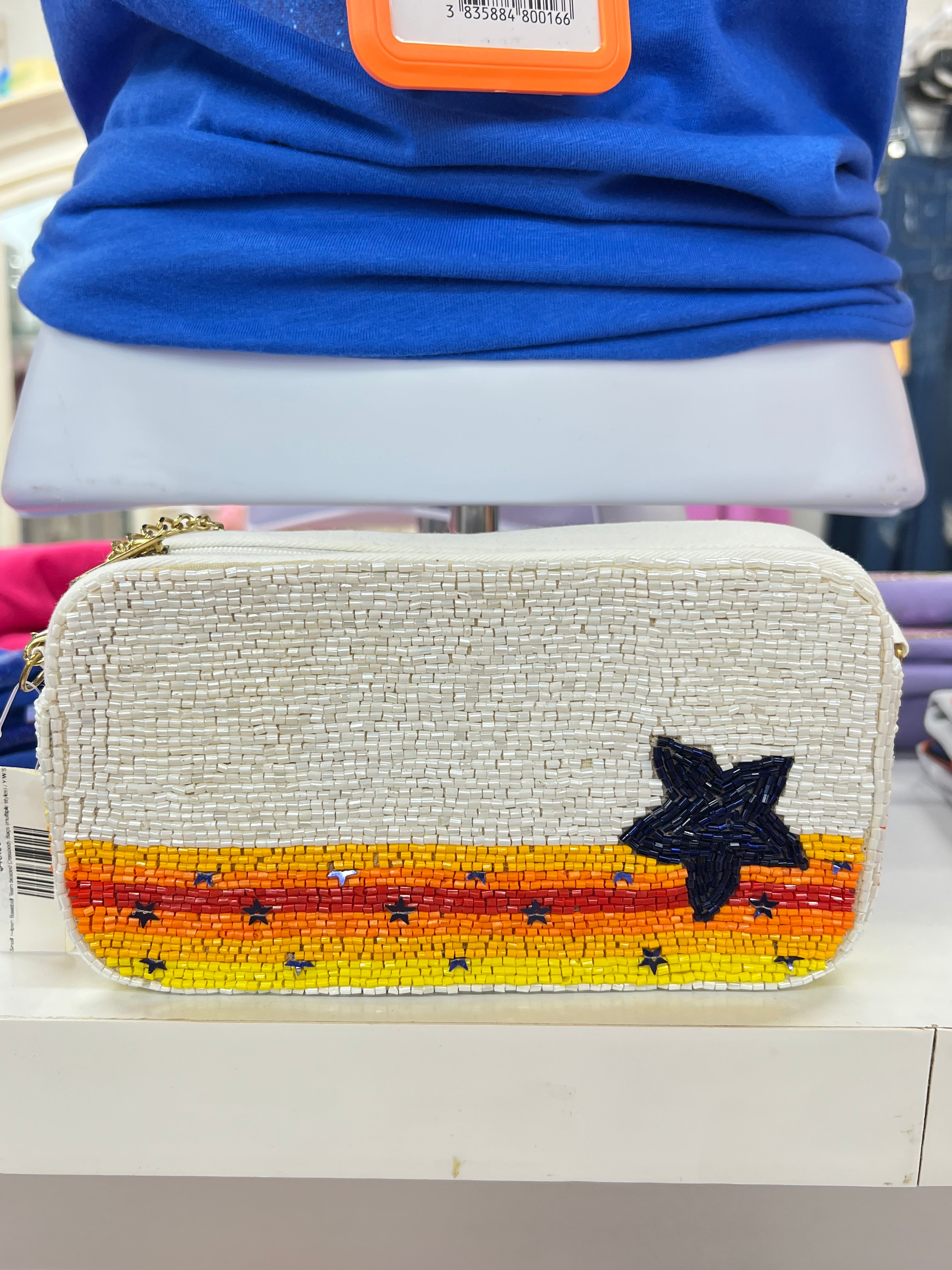 Small H-town Baseball Team beaded Crossbody Bags (multiple styles)