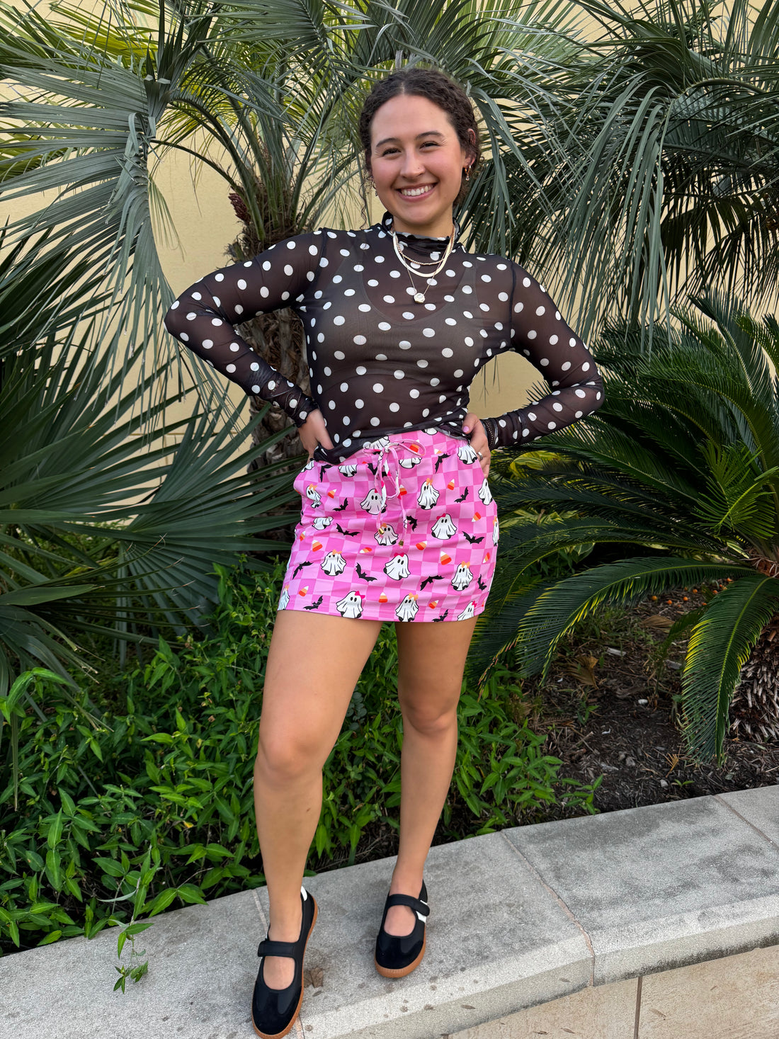 Checkered Gigi the Ghost Skort