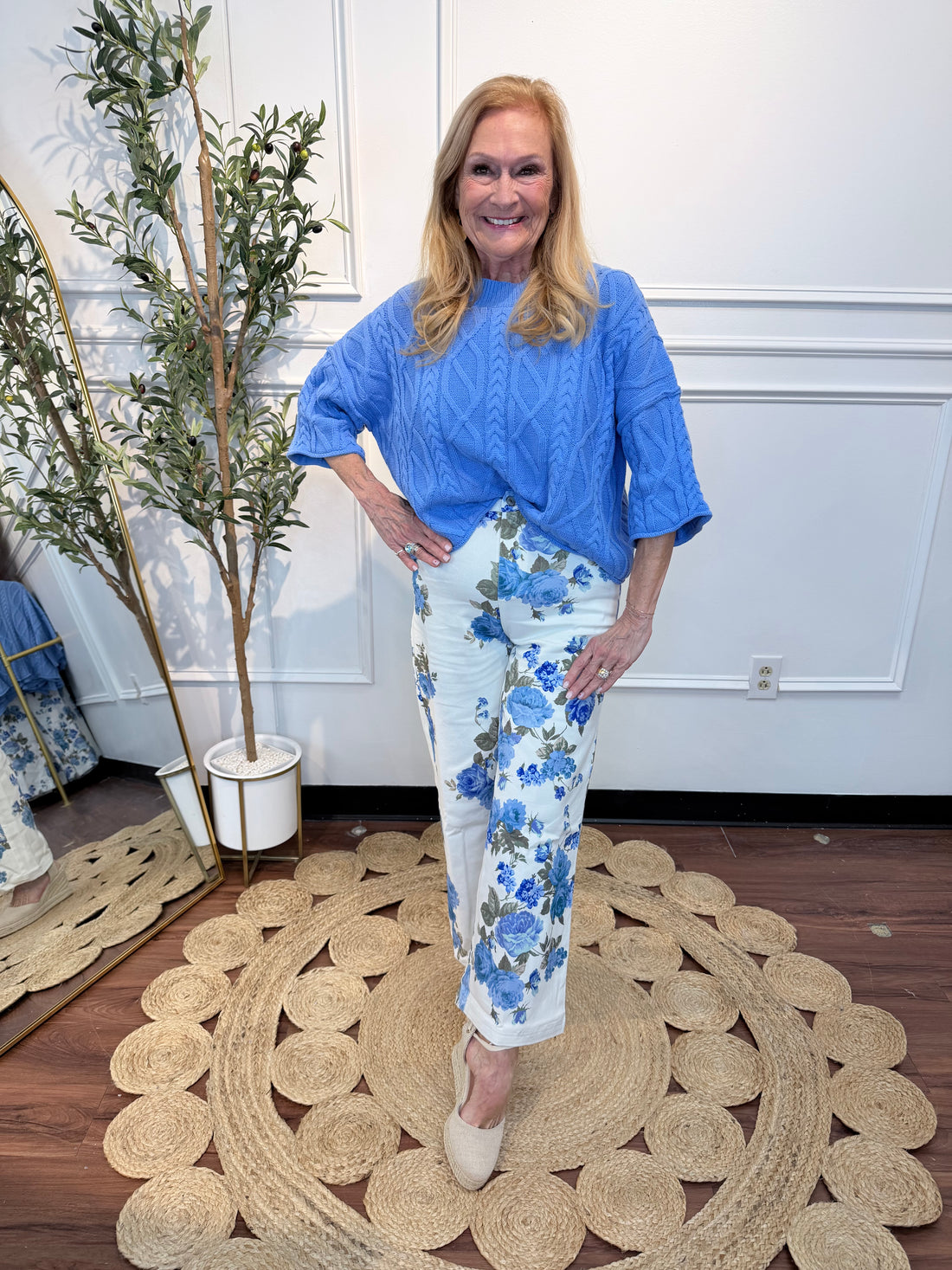 Porcelain Petal Pants By Entro