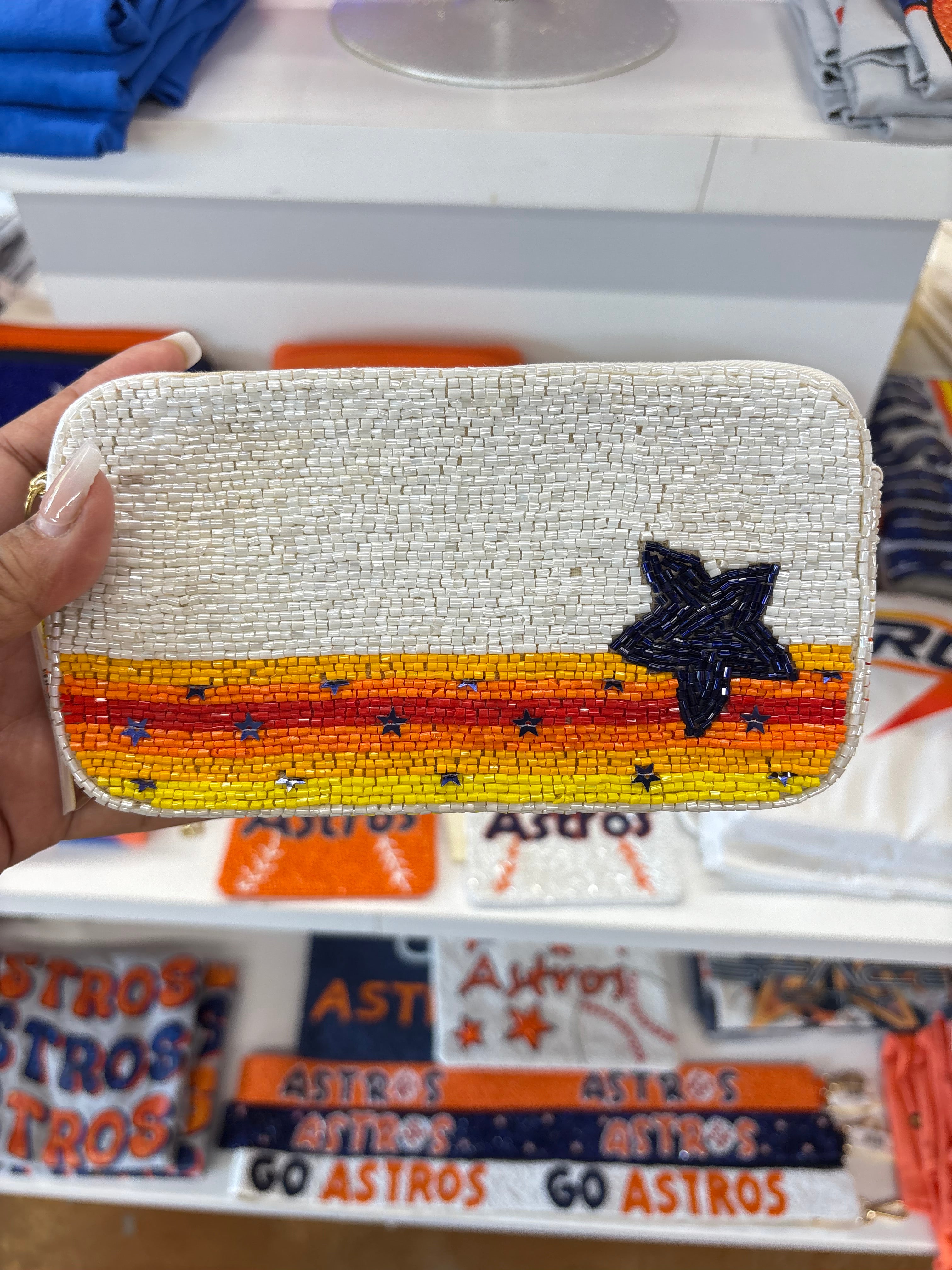 Small H-town Baseball Team beaded Crossbody Bags (multiple styles)