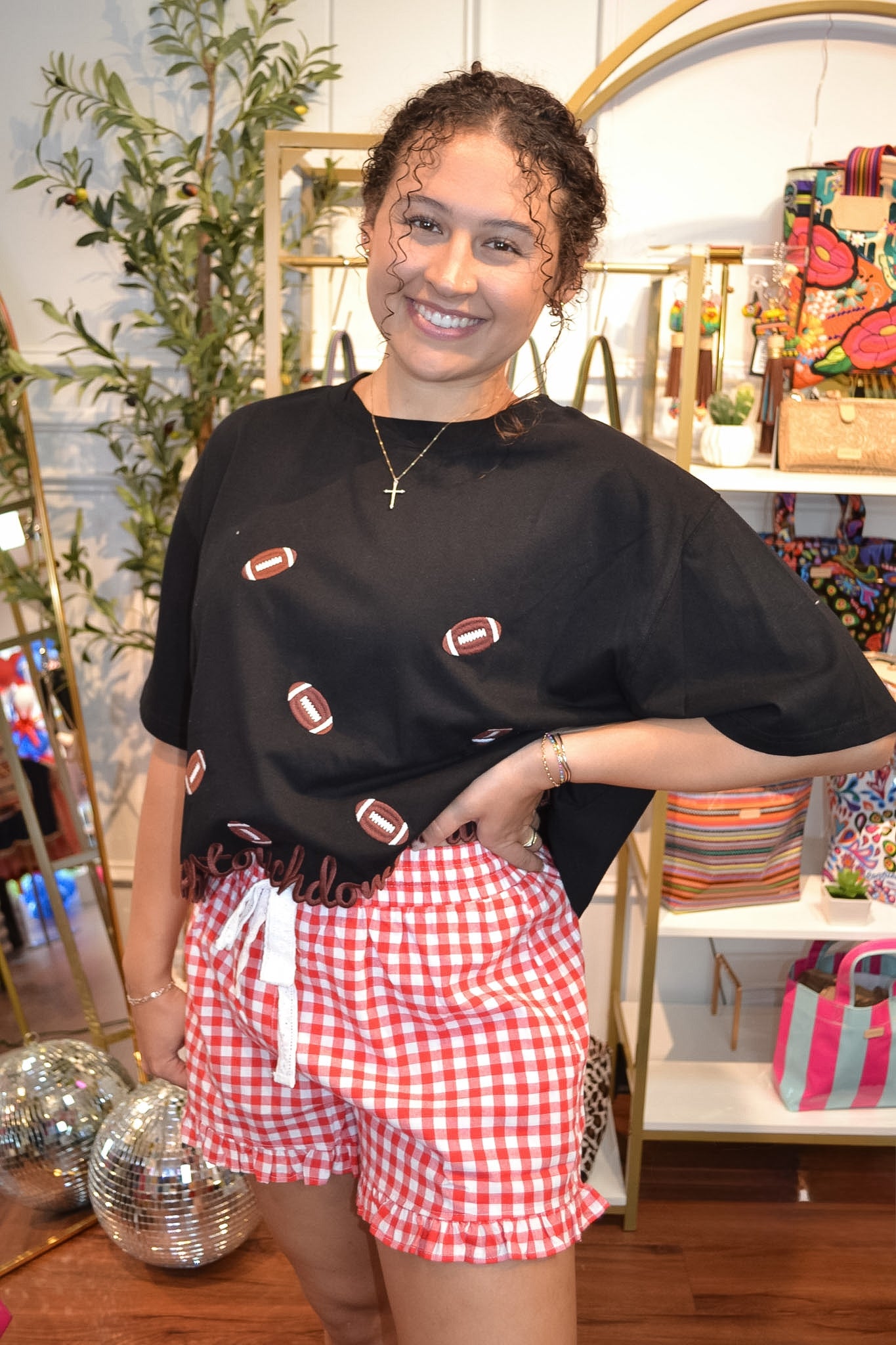Game Day Cutie Cropped Tee By Rareraw