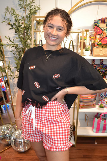 Game Day Cutie Cropped Tee By Rareraw