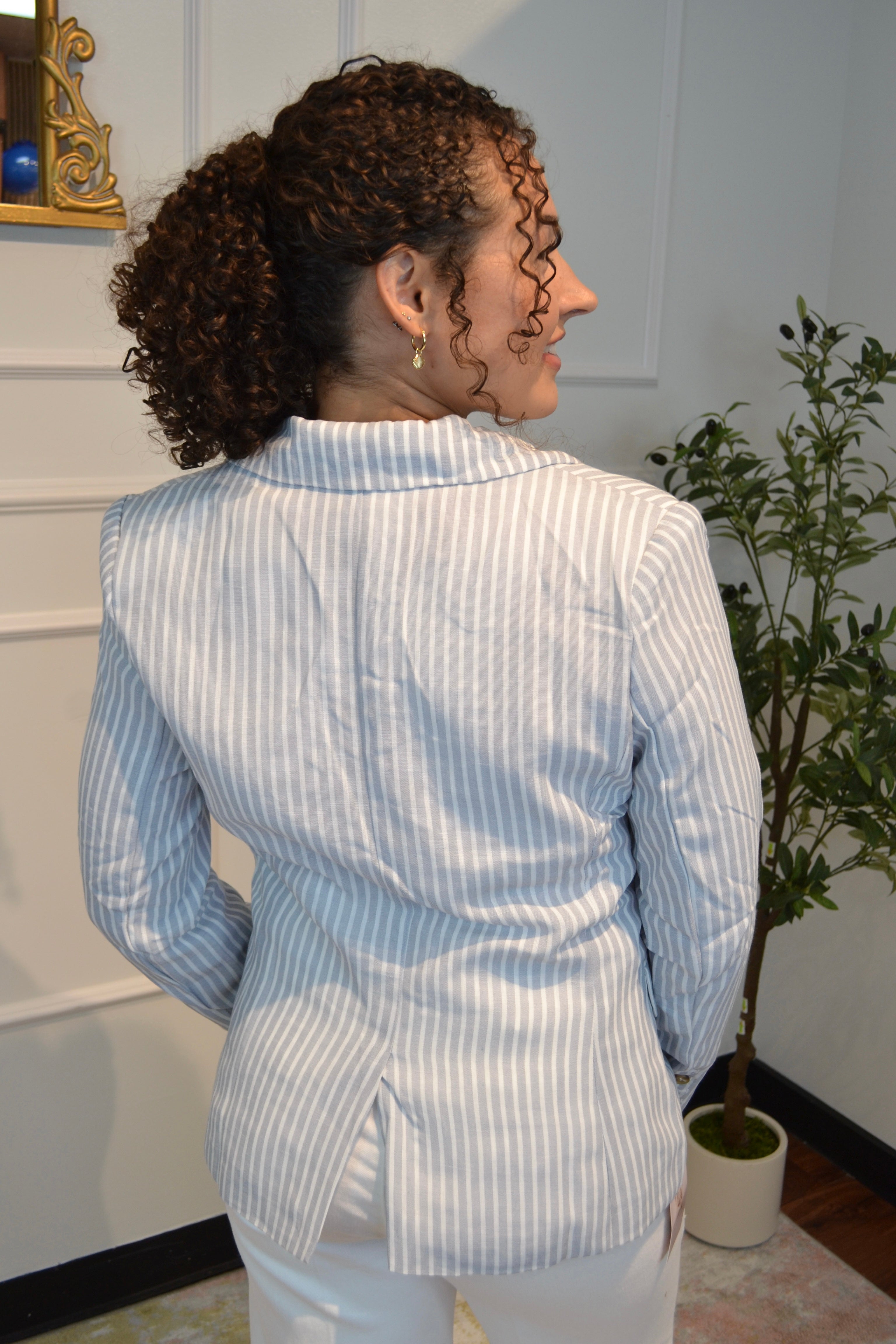 Hampton Linen Look Blazer By Trend Noteset