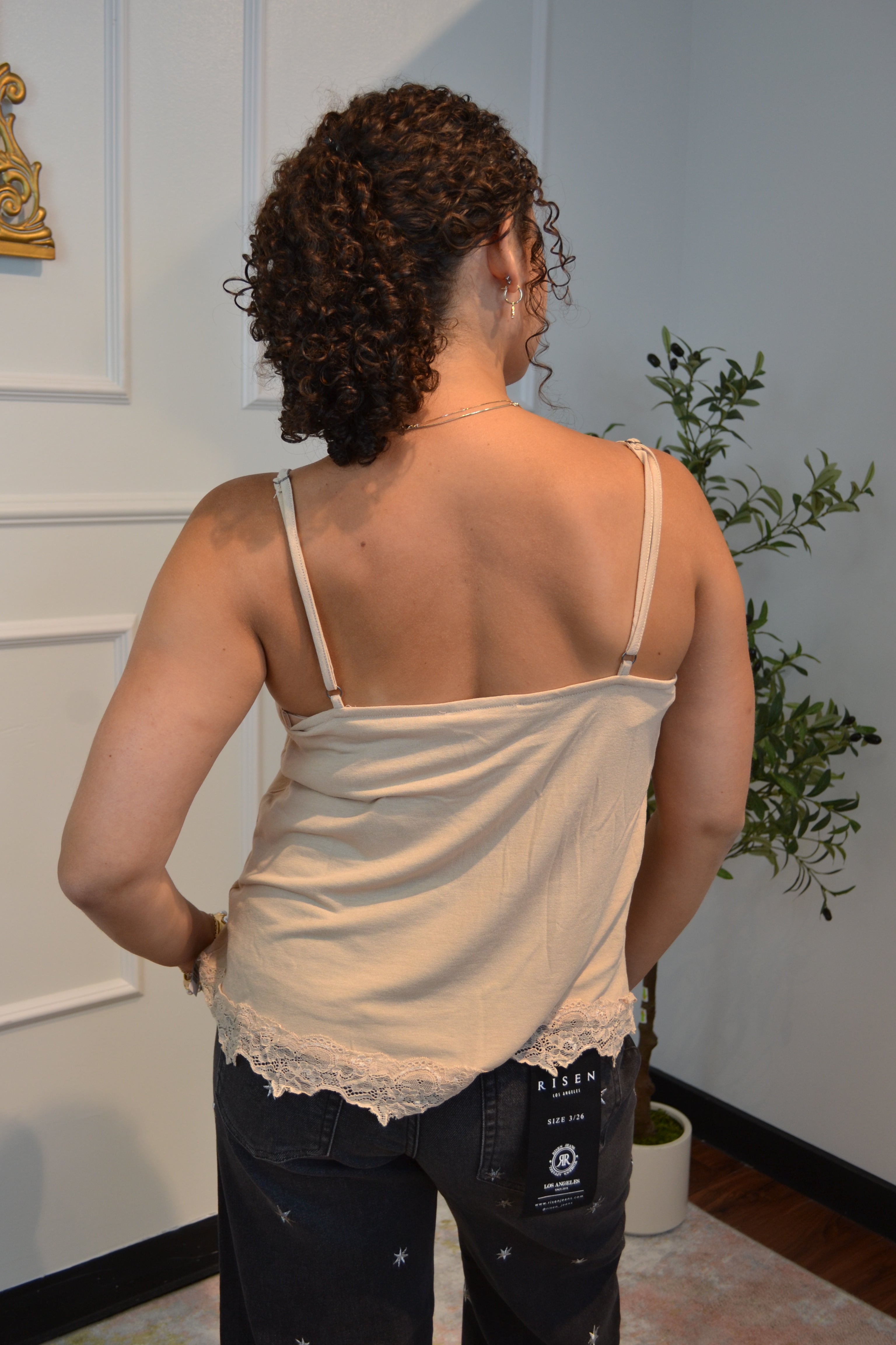 Lace & Latte Cami Tank By Listicle
