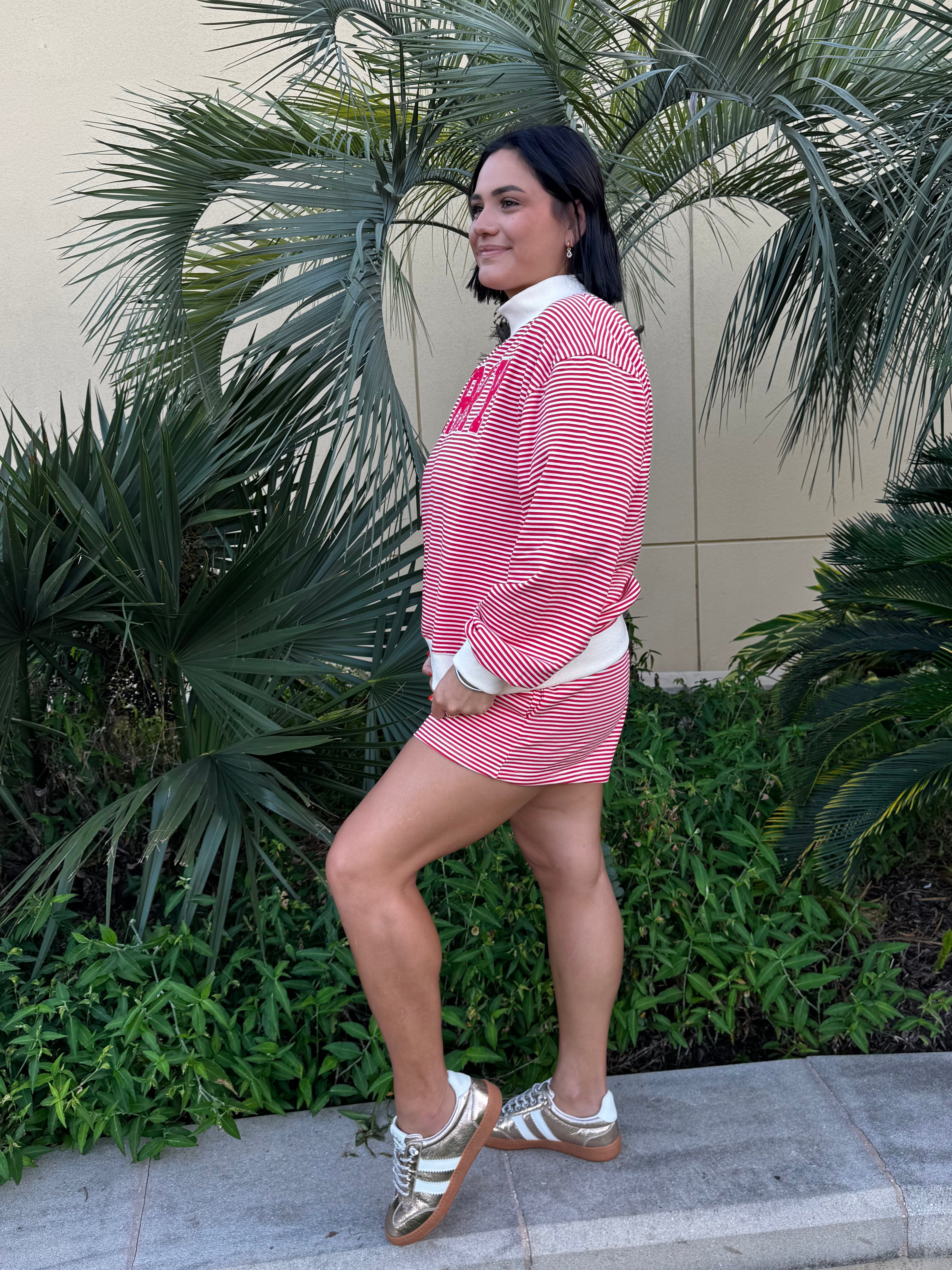 Merry & Bright Striped Top & Shorts Set