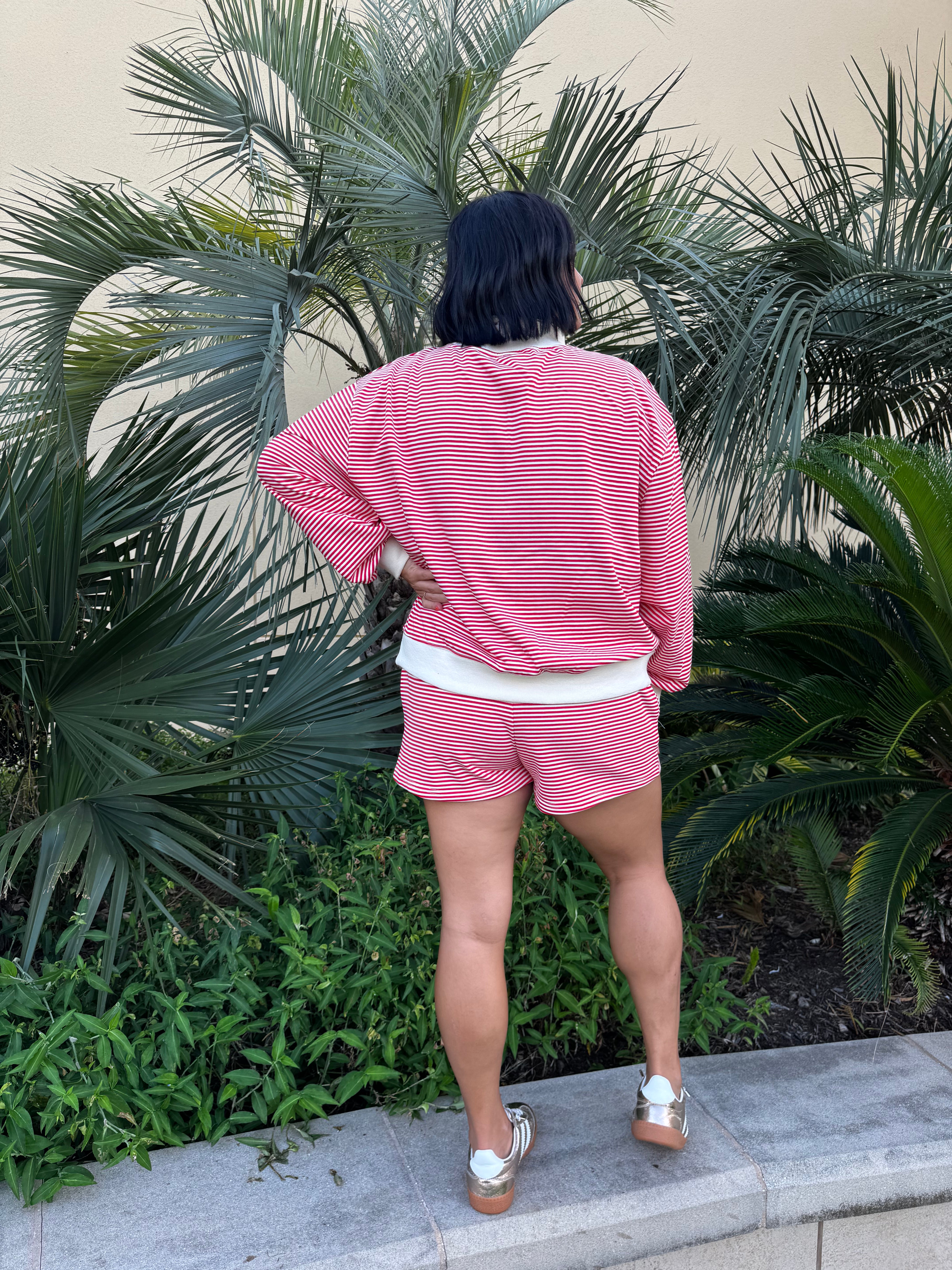 Merry & Bright Striped Top & Shorts Set