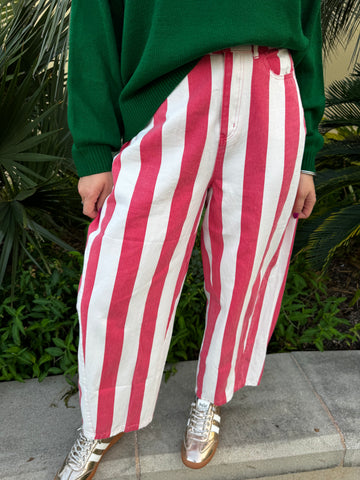 Peppermint Parade Striped Pants