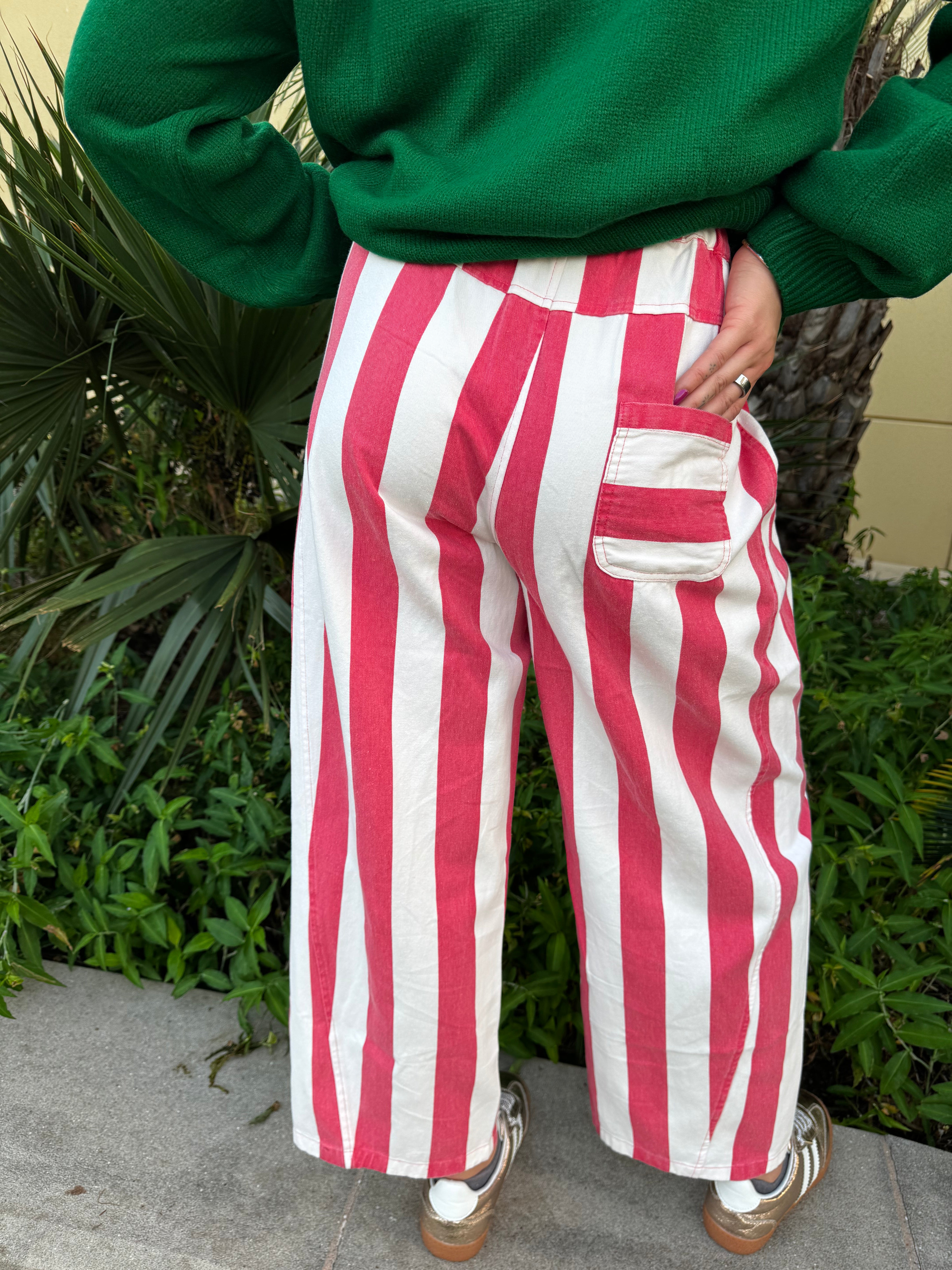 Peppermint Parade Striped Pants