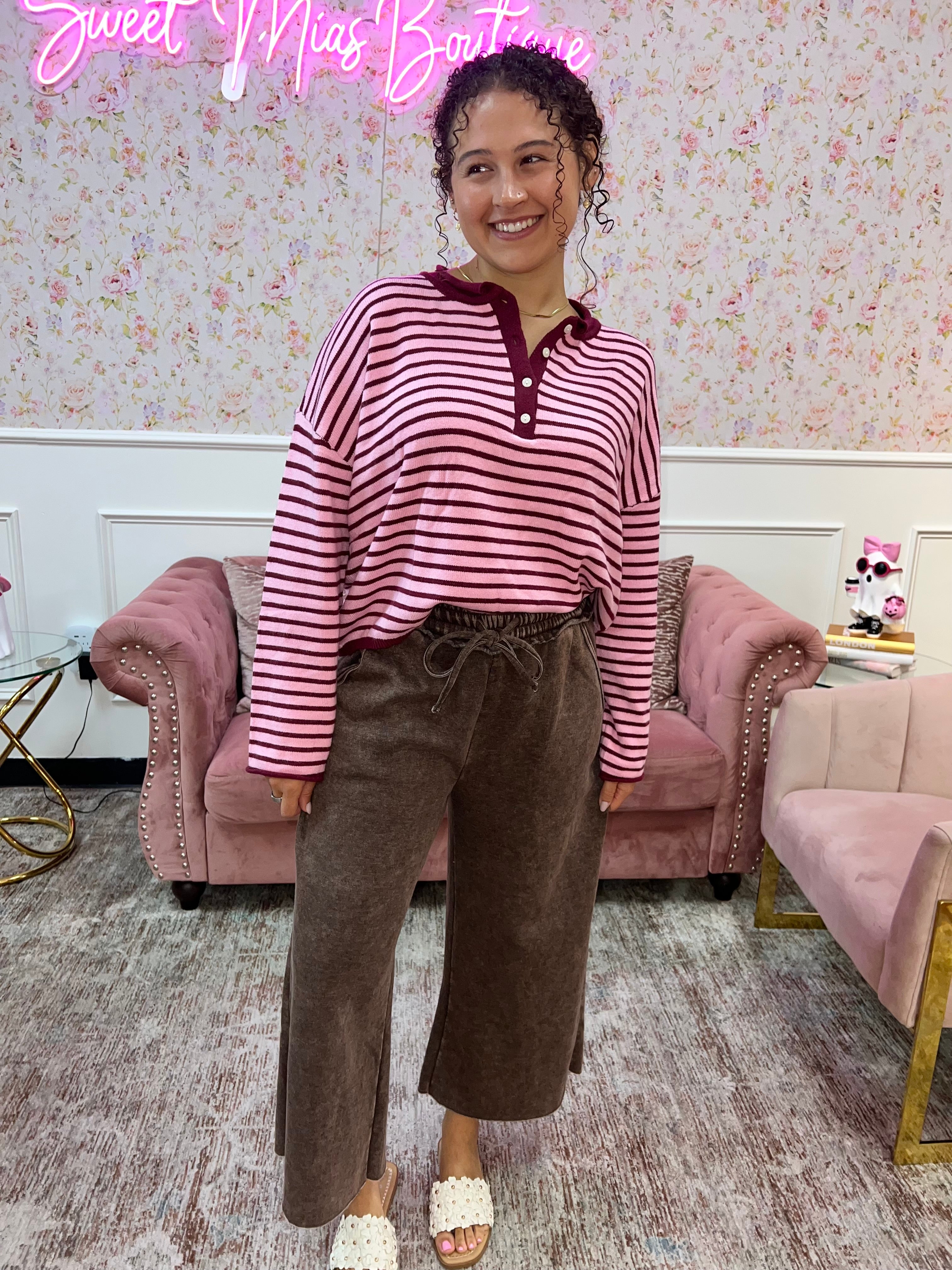 Love Notes Striped Sweater By Day + Moon