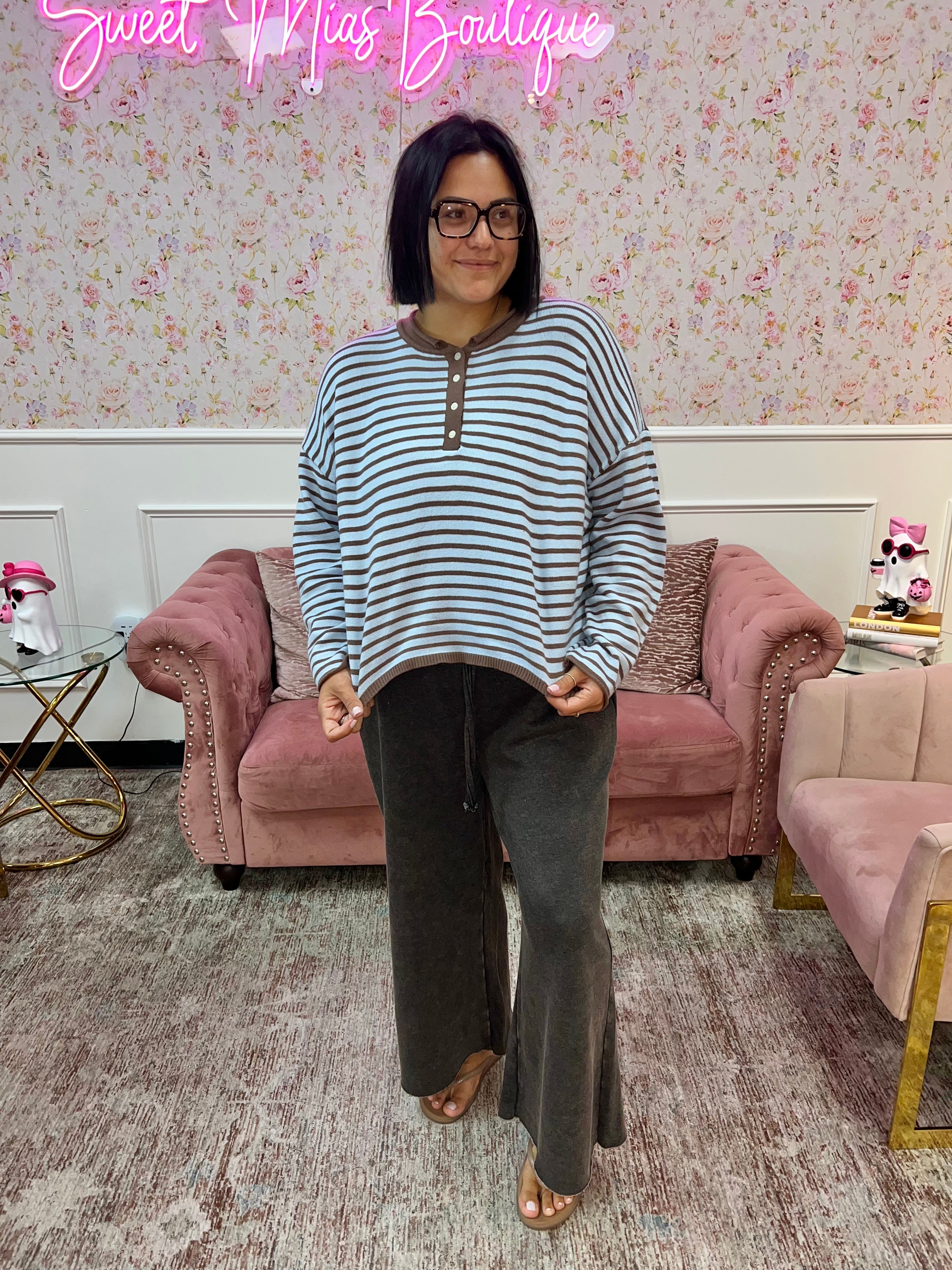 Love Notes Striped Sweater By Day + Moon