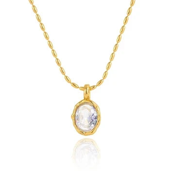 Solene Oval Necklace Water Resistant