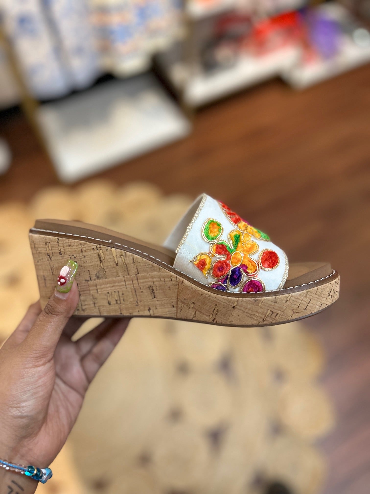 Wanderlust Wedges - Red Multi By Corky's