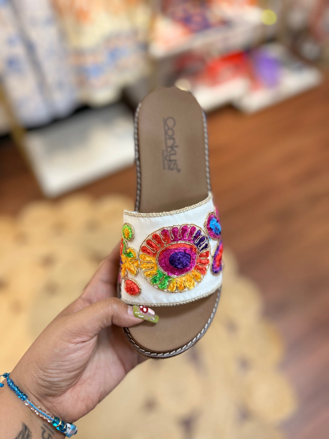 Wanderlust Wedges - Red Multi By Corky's