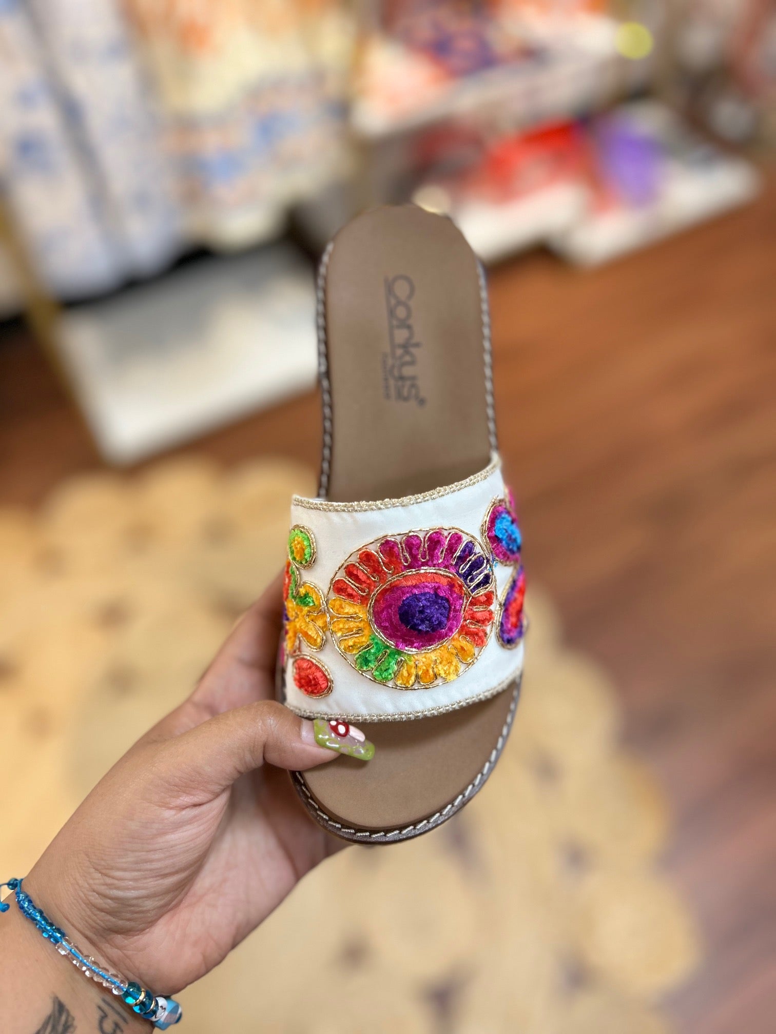 Wanderlust Wedges - Red Multi By Corky's