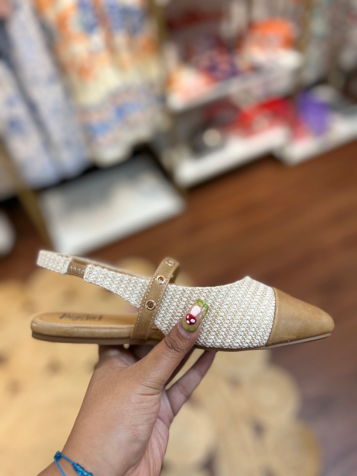 Poker Face Sling Back Flats Raffia By Corkys