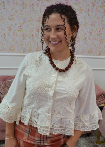 Heirloom Hearts Lace Blouse By Rareraw