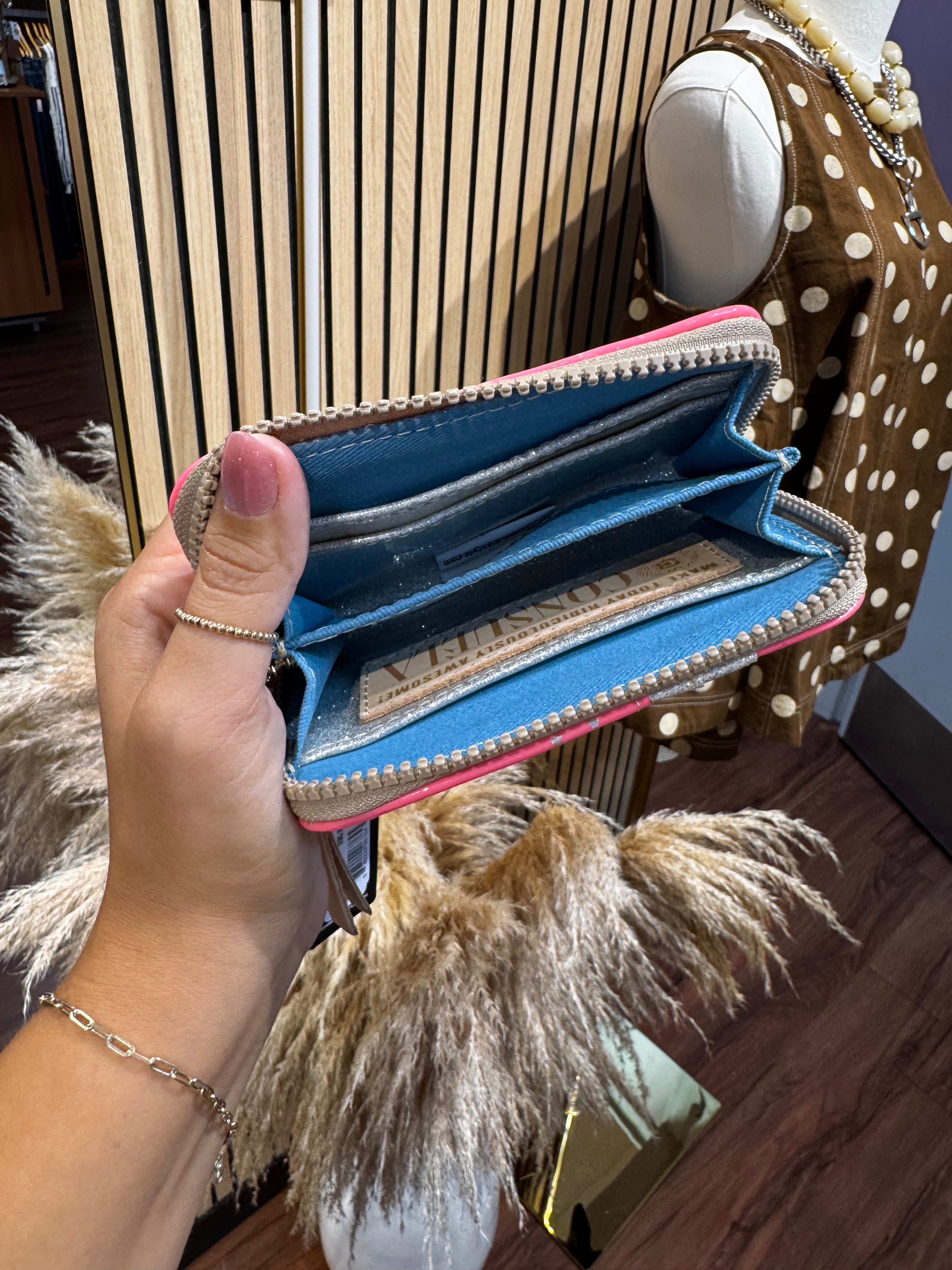 Shine Zippy Wallet By Consuela