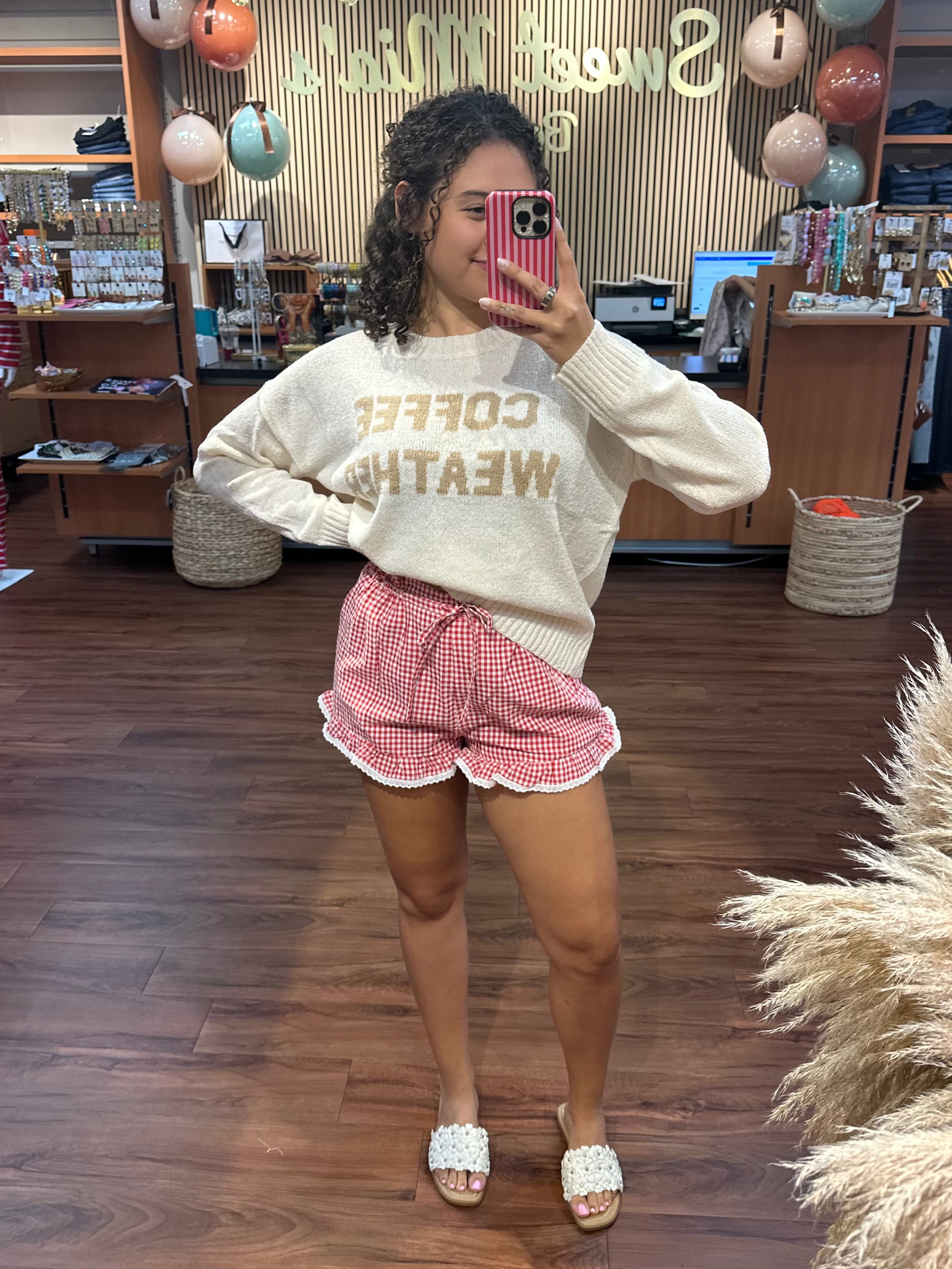 Coffee Weather Knit Sweater By Panache