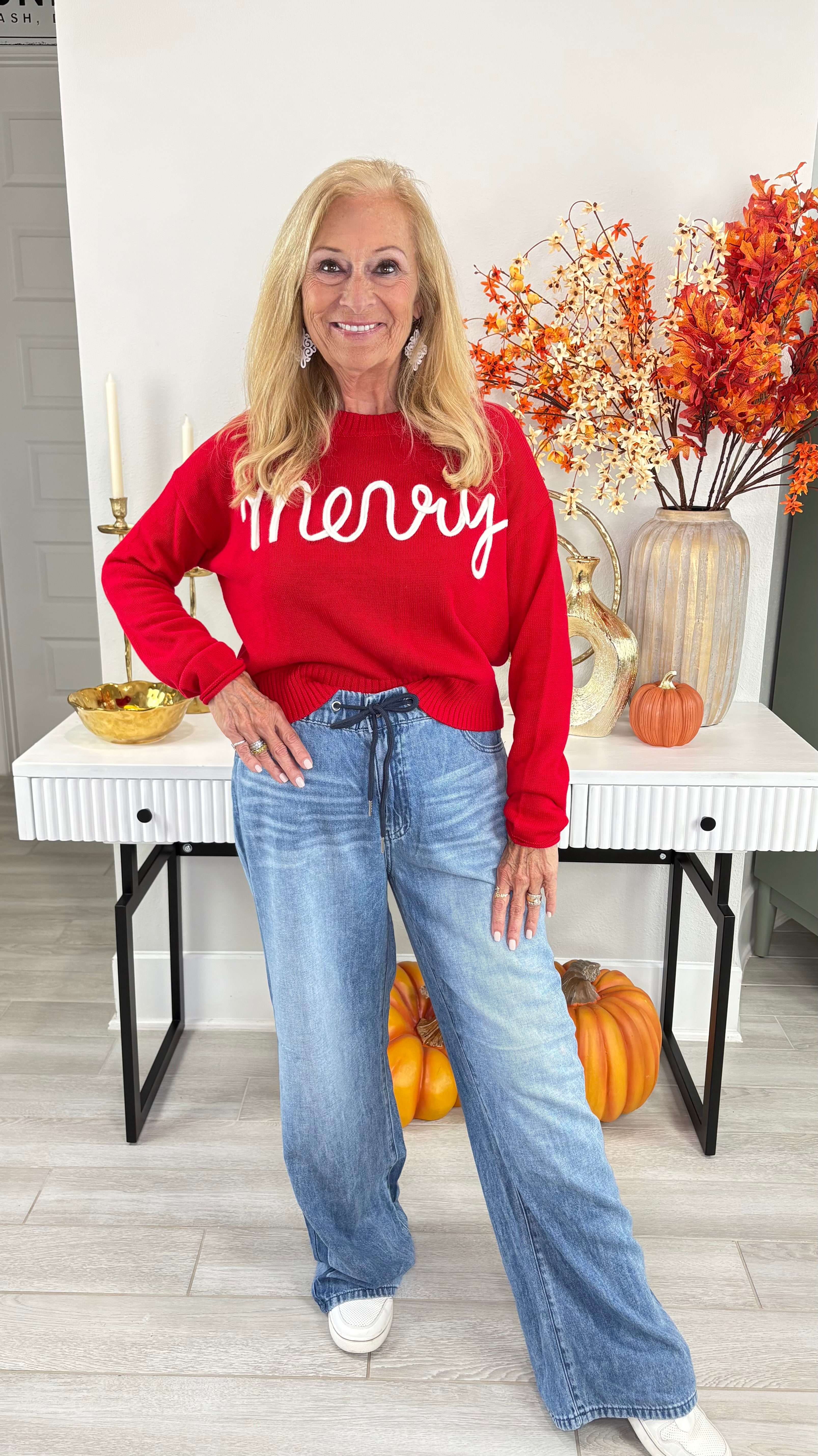 Judy Blue High Waist Wilhemina Elastic Waistband & Side Panel Denim Jeans 881005