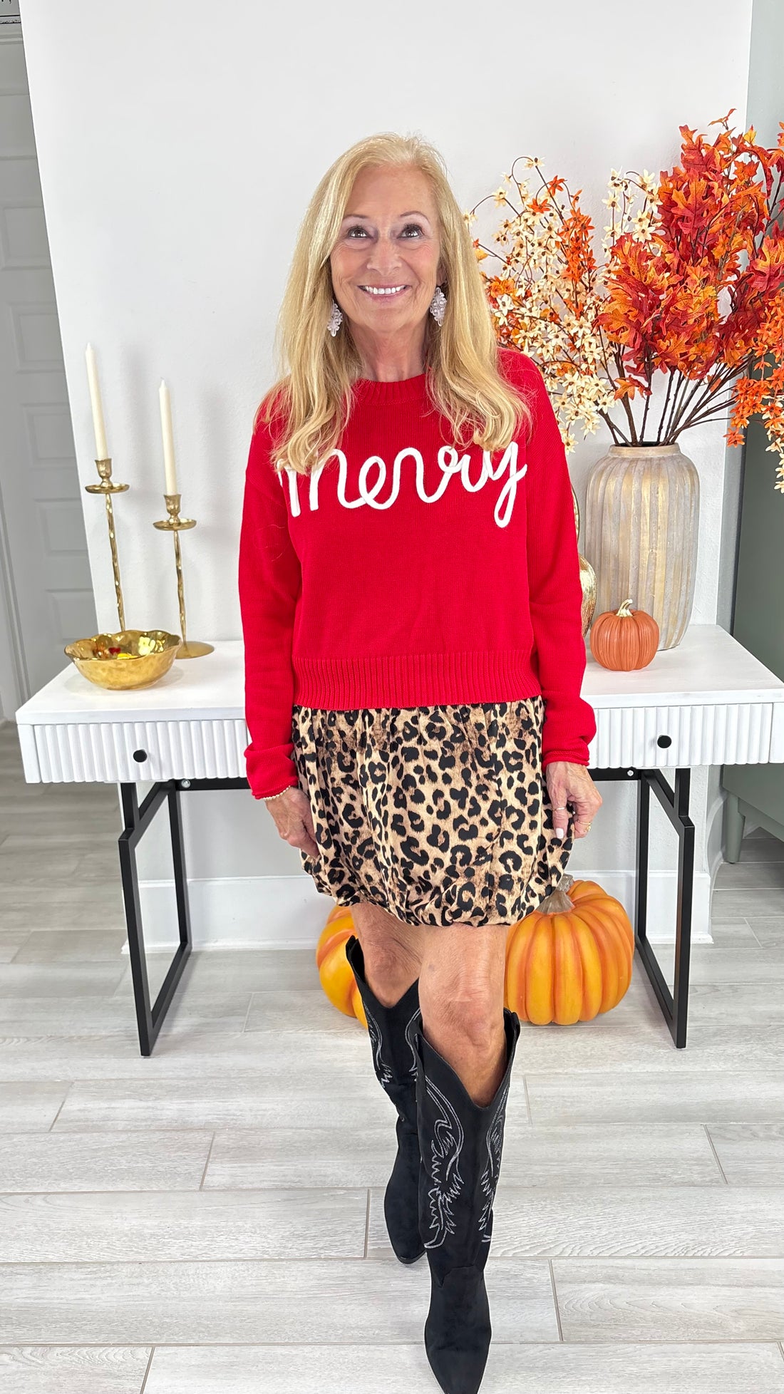Merry Stitch Holiday Long Sleeve Sweater By Eesome