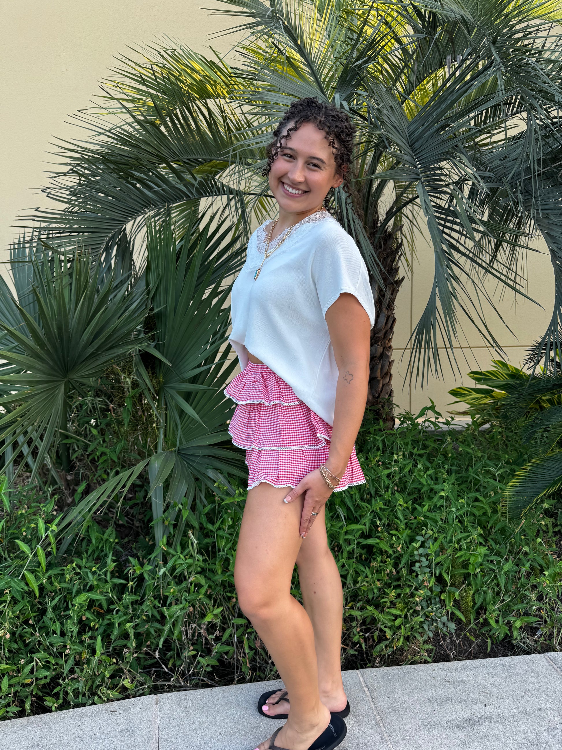 Cute girly ruffle shorts 