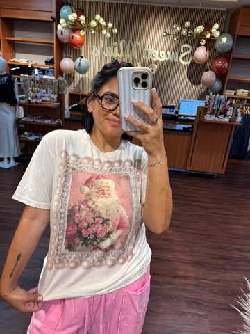 Santa Frame Graphic Tee By Jcoons