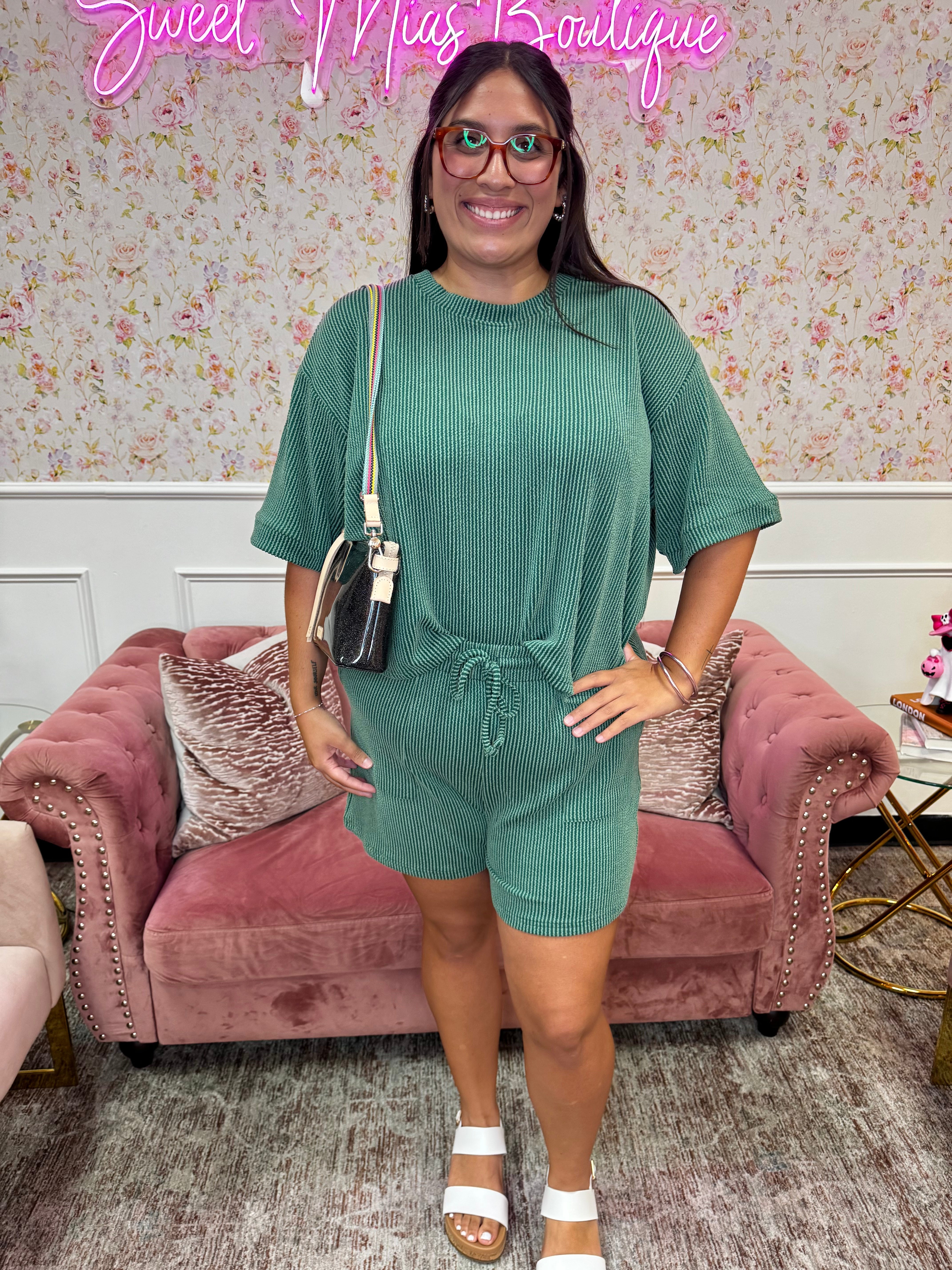 Curvy Easy Days Short Set By Zenana