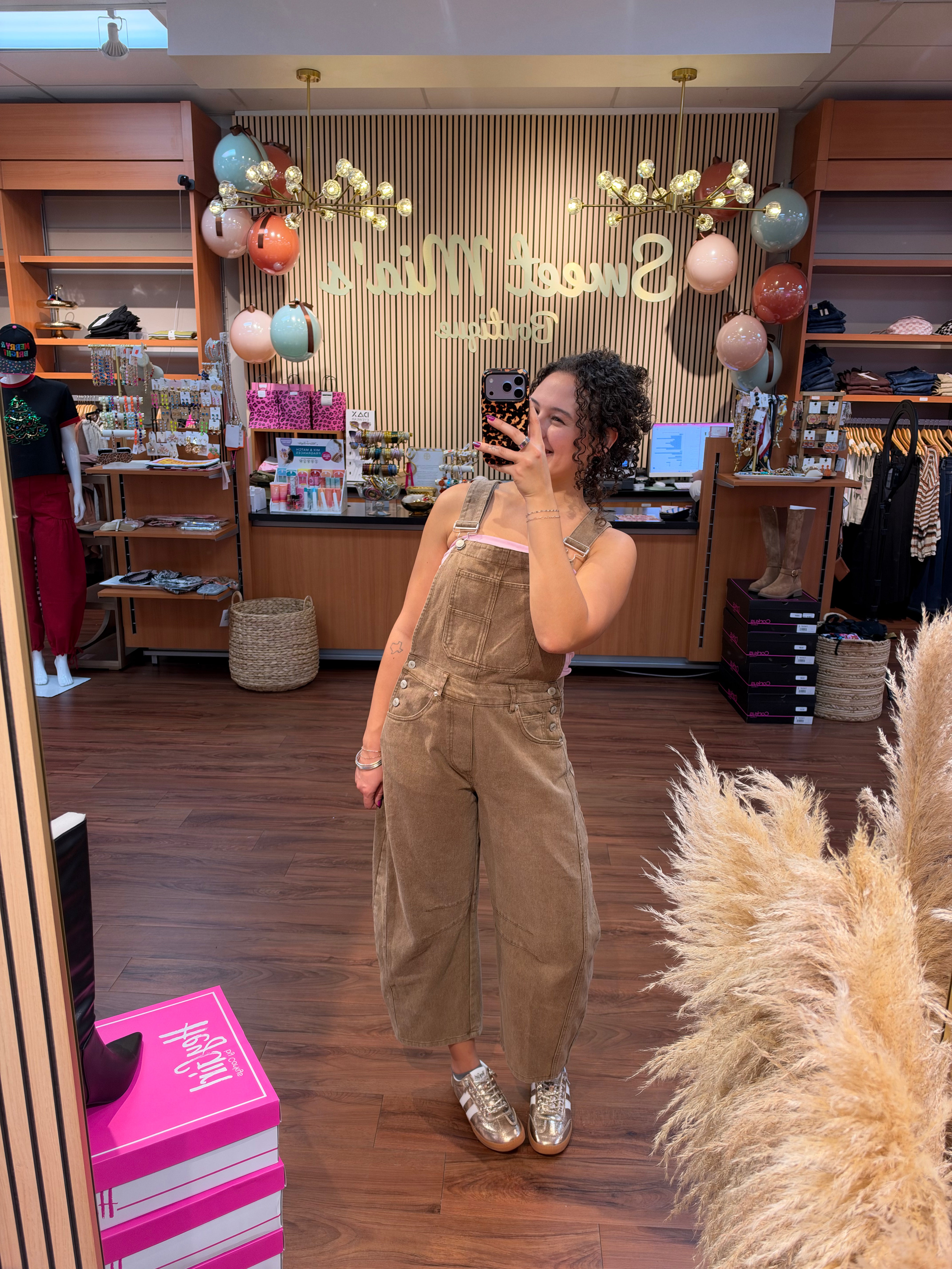 Autumn Roads Mineral Wash Barrel Overall