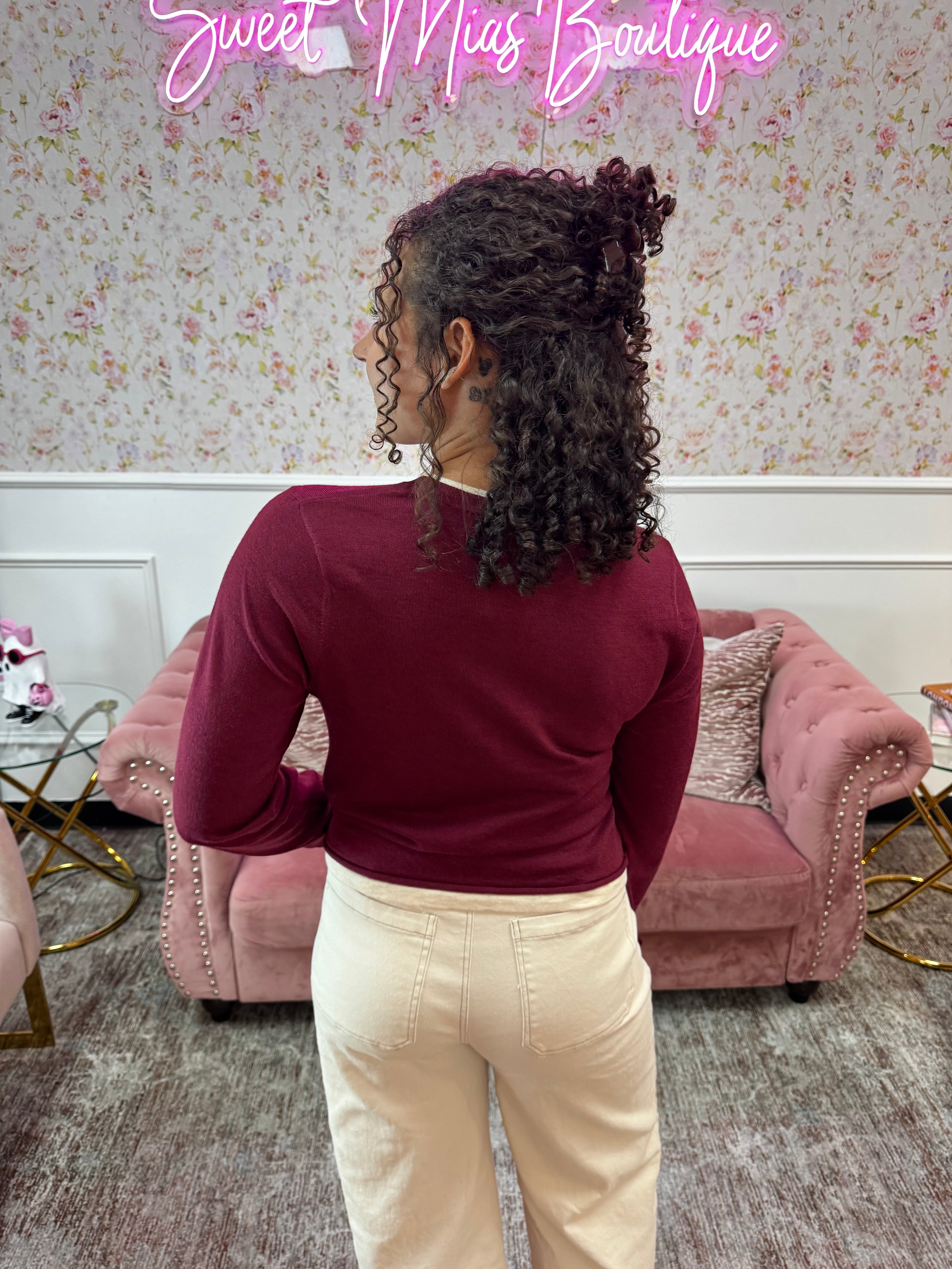 Wool Blend Round Neck Sweater By Zenana