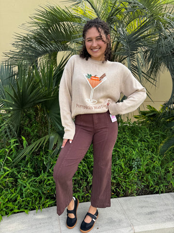 Pumpkin Spice & Martinis Sweater By Sunday Edition