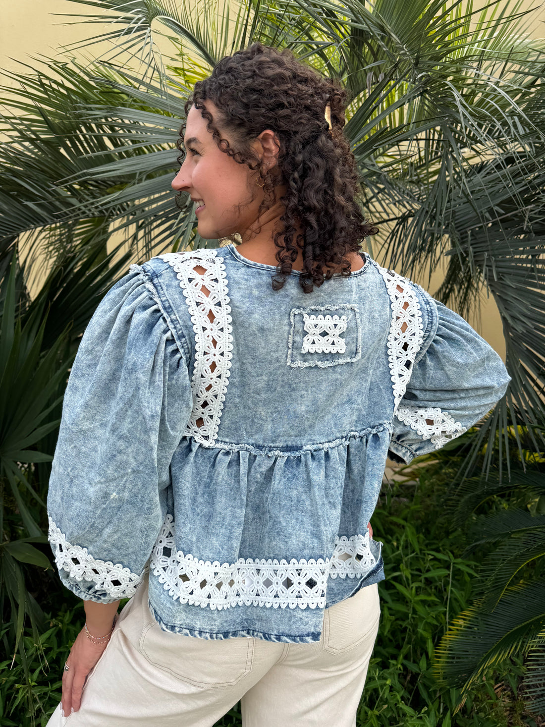 Southern Belle Washed Top By Pol