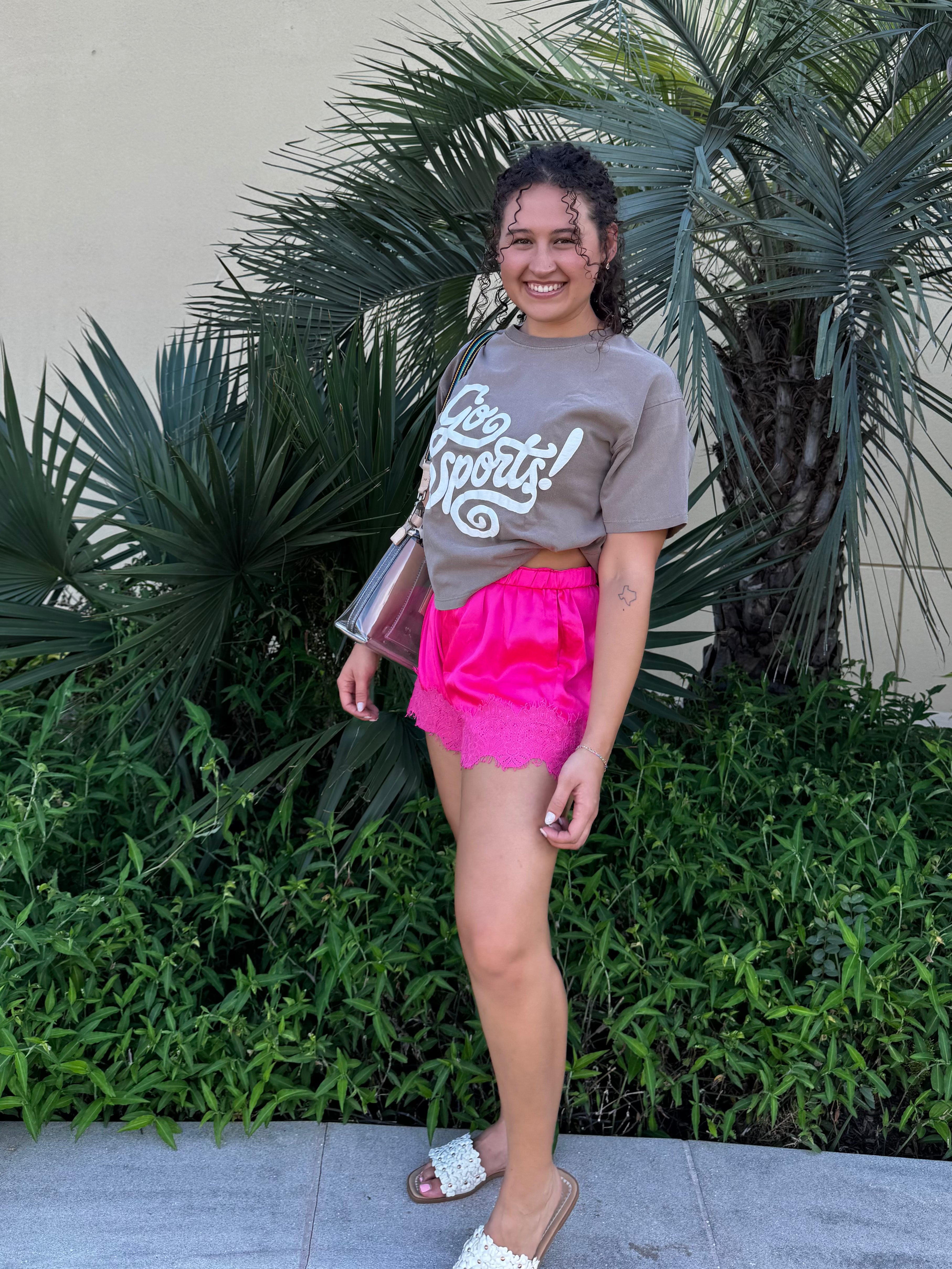 Meet Me At Kickoff Crop Tee By Poppy & Pine